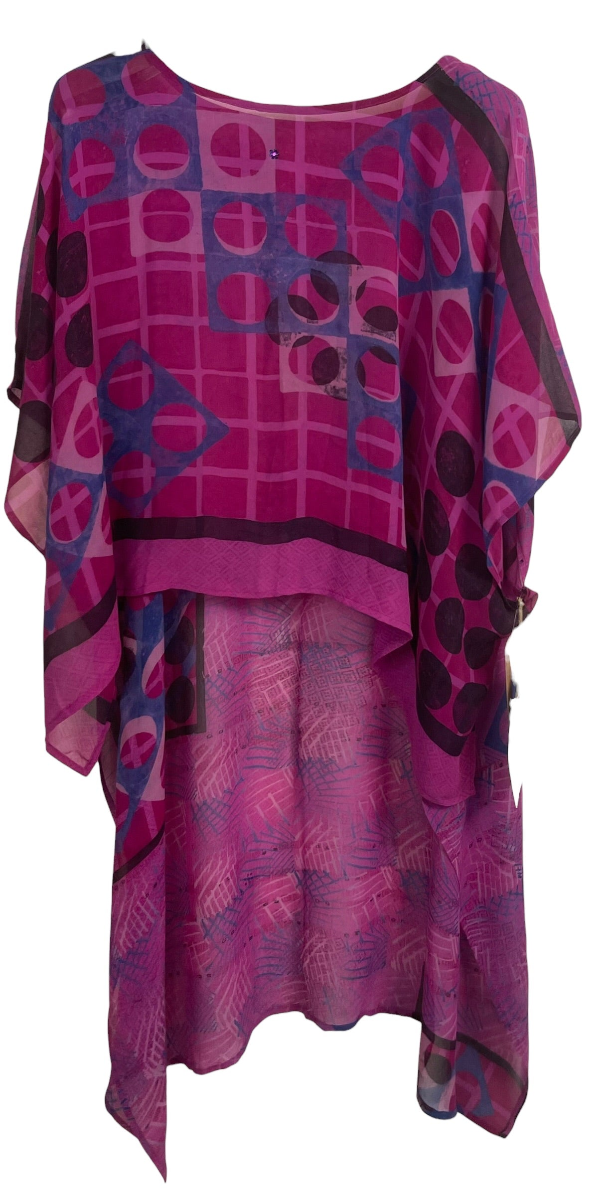 PRG9029 Sheer Wabi Sabi Pure Silk Hi Lo Top