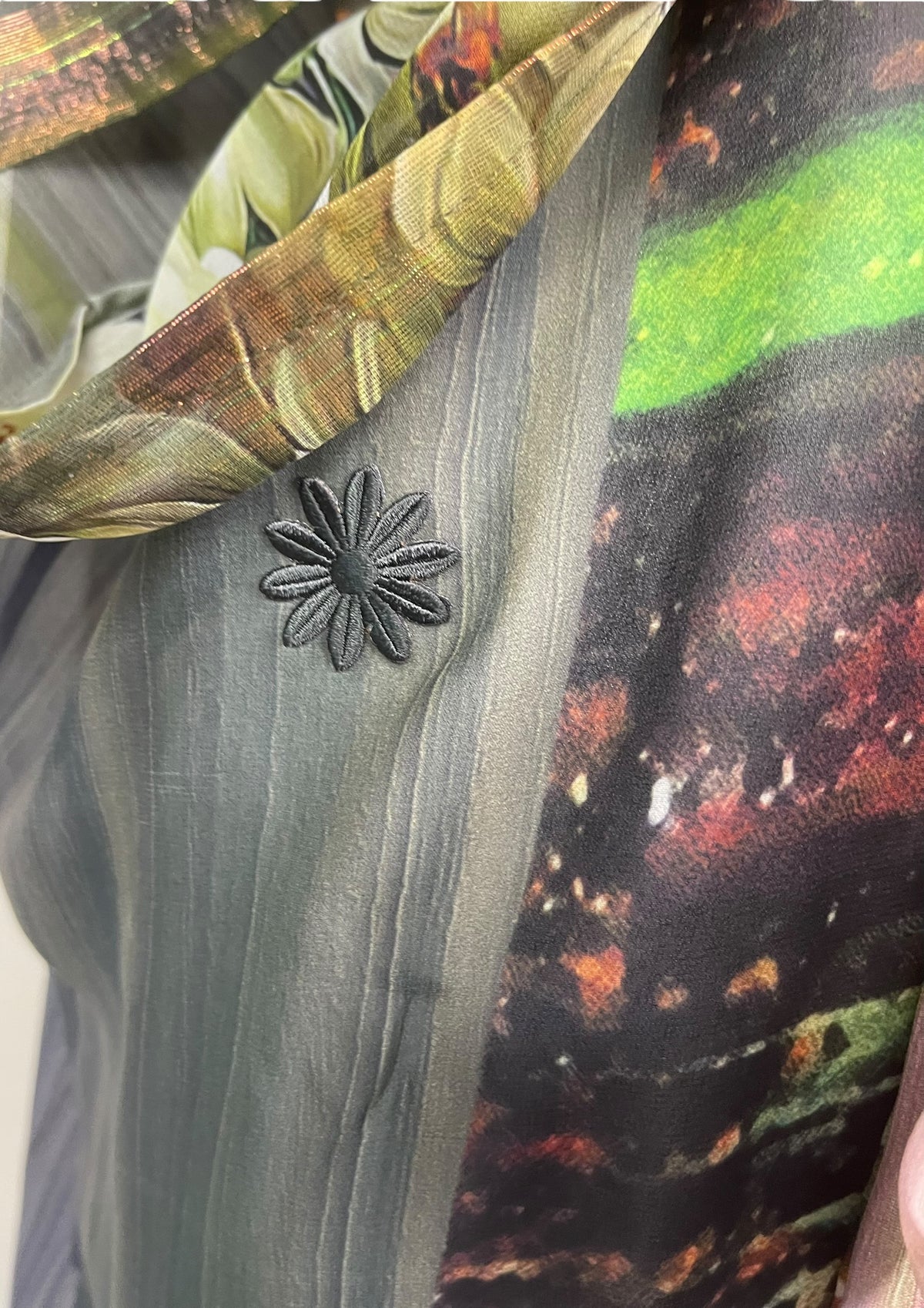 Releases Sunday at 8pm EST  PRG9019 Sheer Avatar Pure Silk Kimono-Sleeved Jacket with Belt