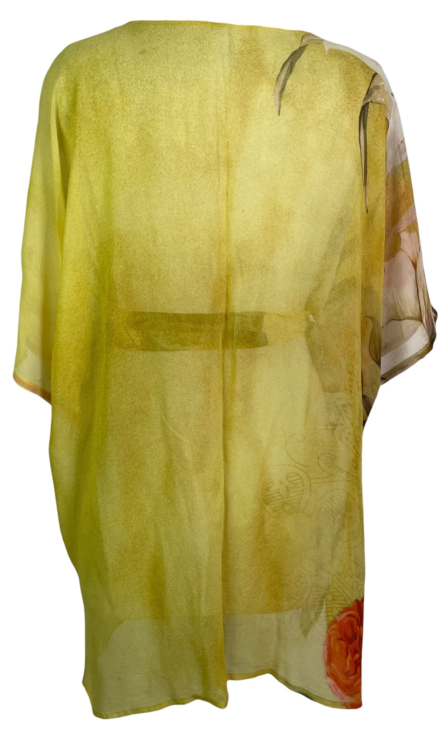 Releases Sunday at 8pm EST  PRG9017 Sheer Avatar Pure Silk Kimono-Sleeved Jacket with Belt