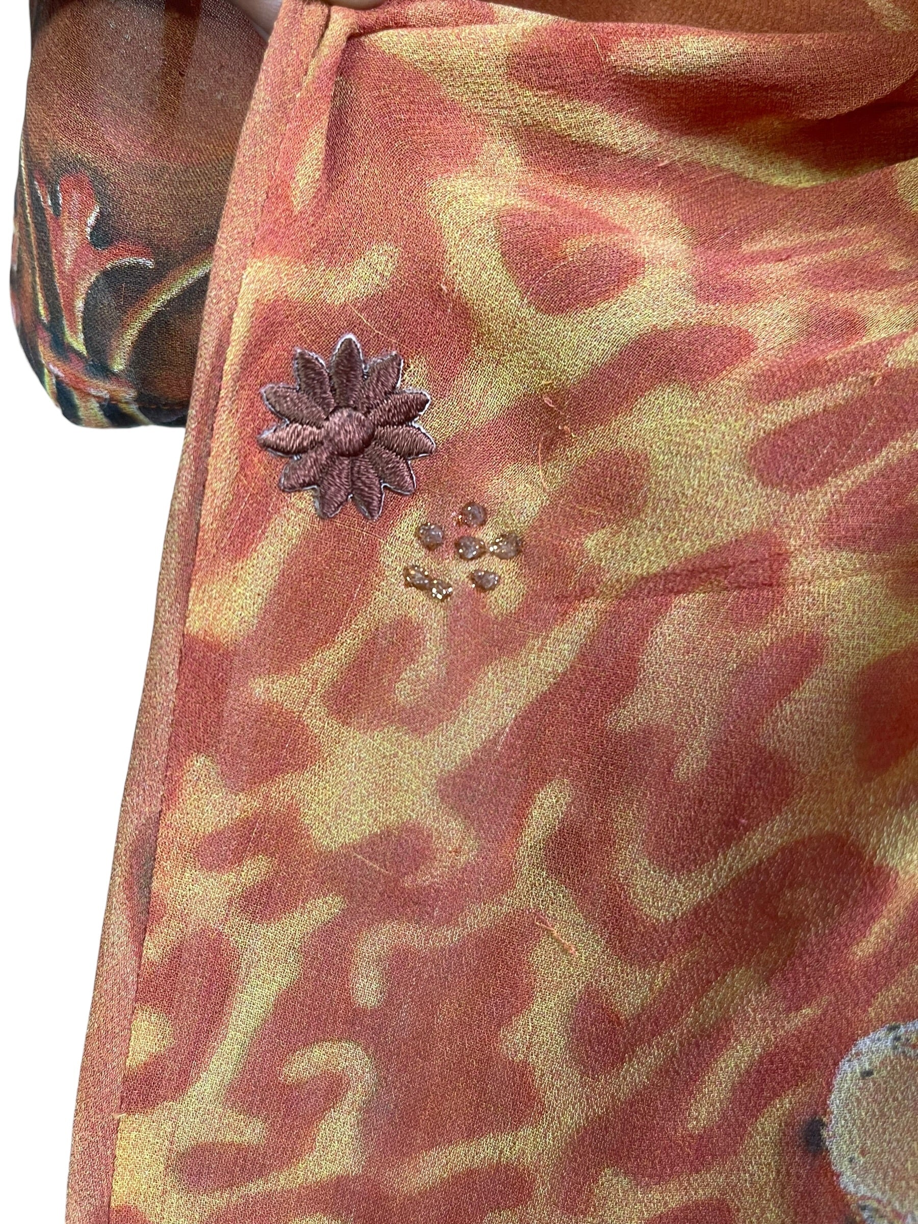 Releases Sunday at 8pm EST PRG9022 Sheer Wabi Sabi Pure Silk Kimono-Sleeved Jacket with Belt