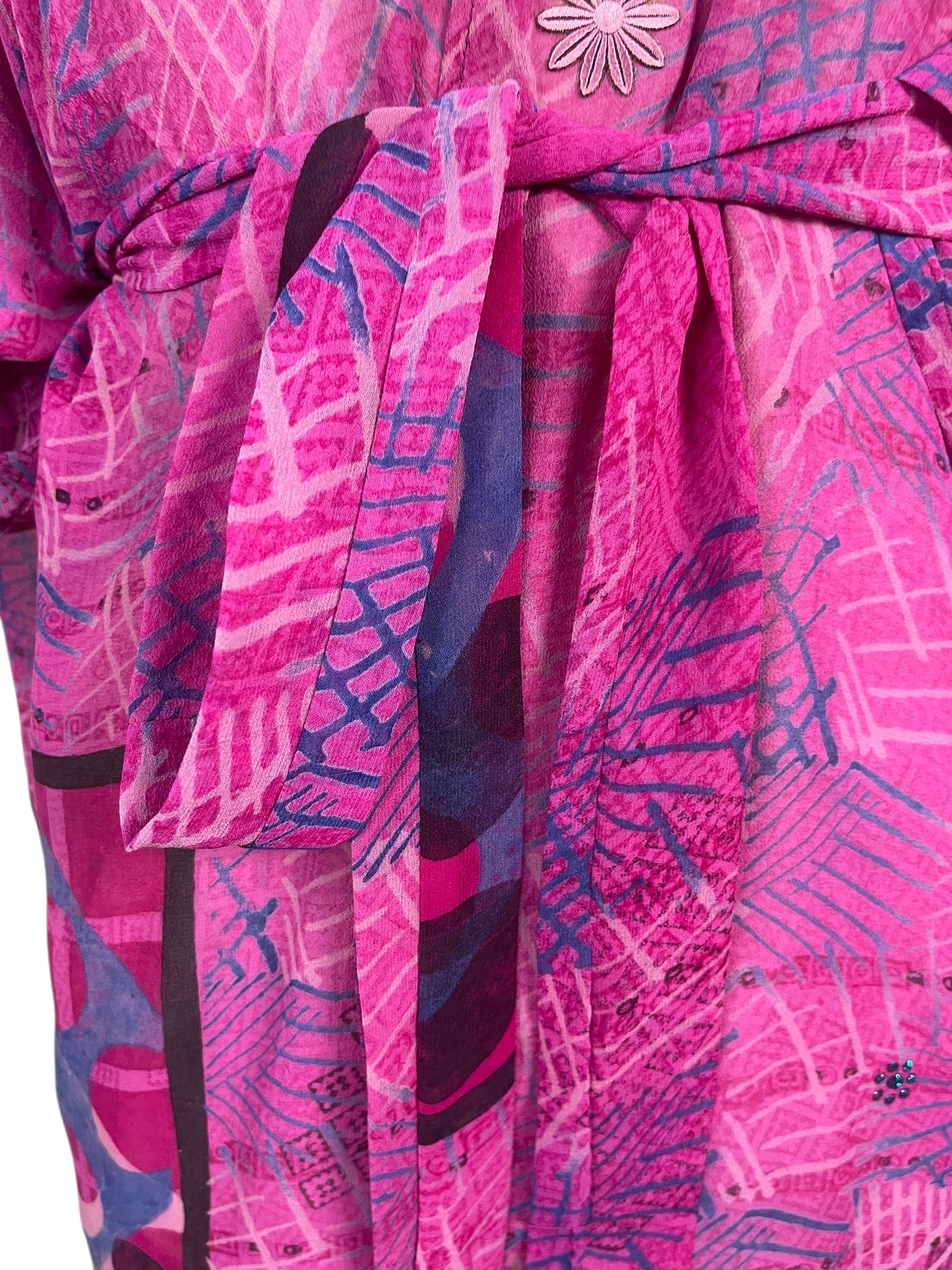 Releases Sunday at 8pm EST  PRG9029 Sheer Wabi Sabi Pure Silk Kimono-Sleeved Jacket with Belt