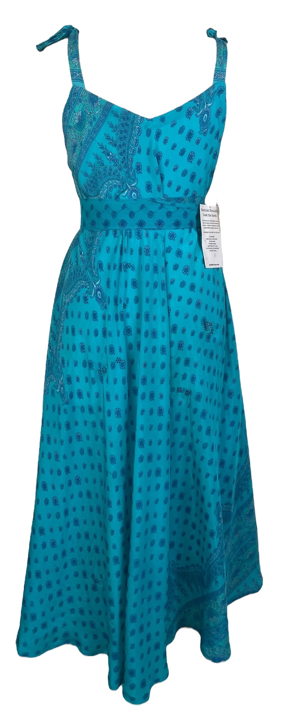 PRC8284 Wabi Sabi Pure Silk Maxi Dress with Belt