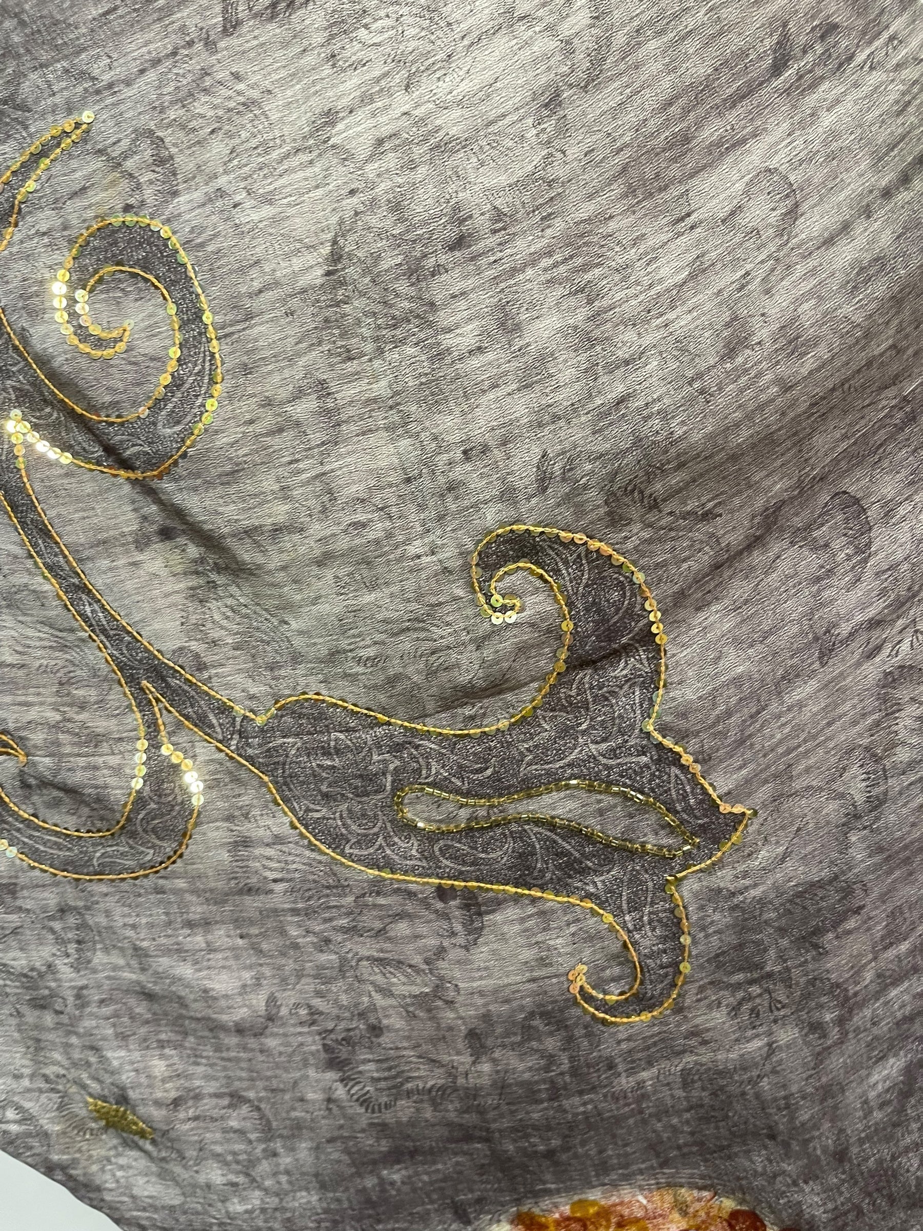 PRC8275 Wabi Sabi Pure Silk Maxi Dress with Belt