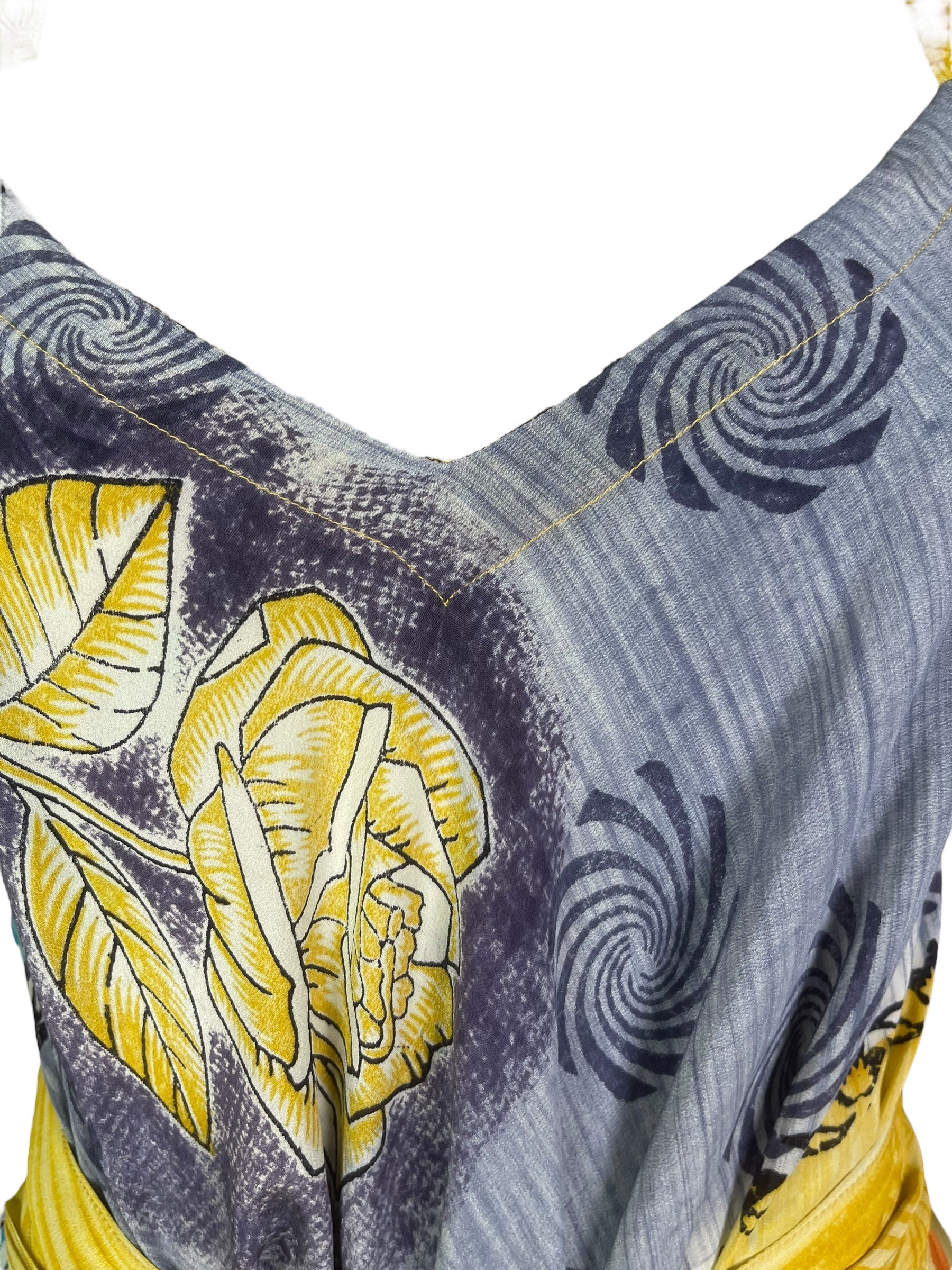 PRC8286 Wabi Sabi Pure Silk Maxi Dress with Belt