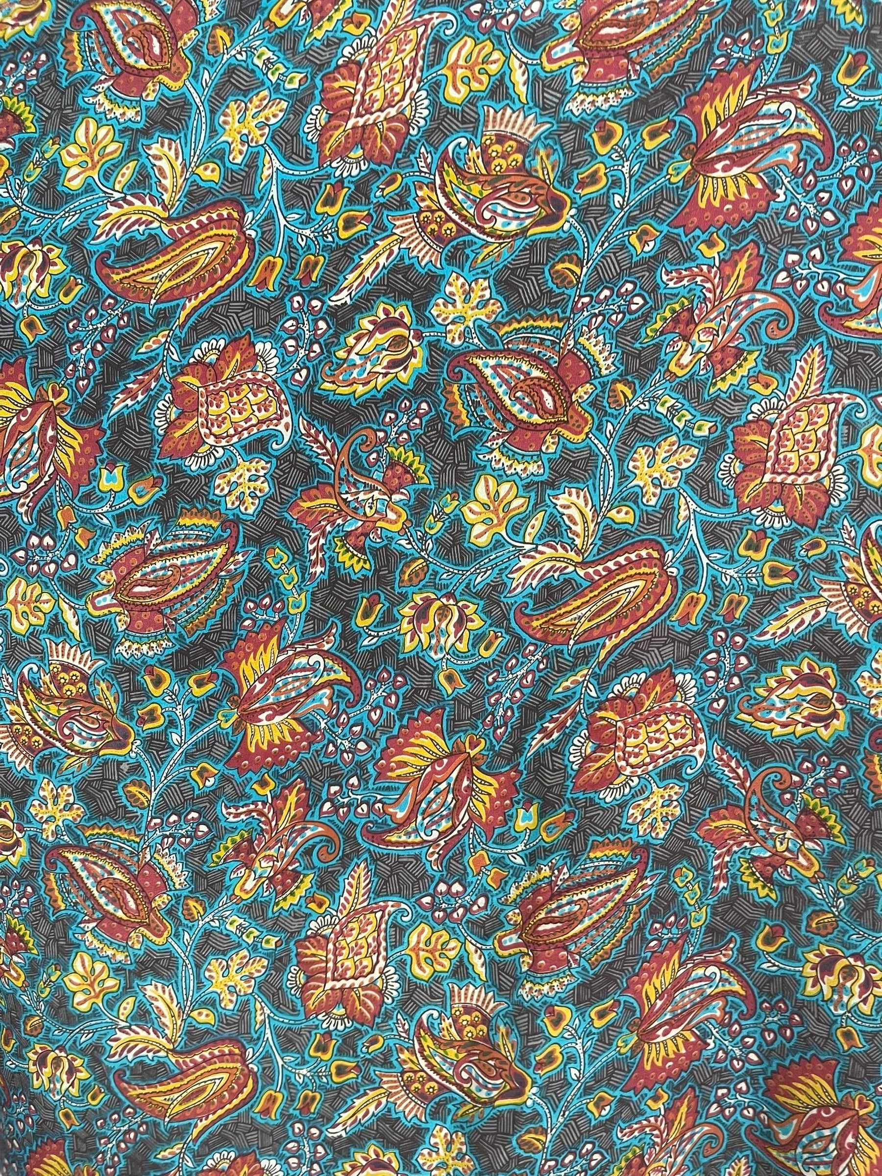 PRC8217 Avatar Long Pure Silk Kimono Sleeved Duster with Belt