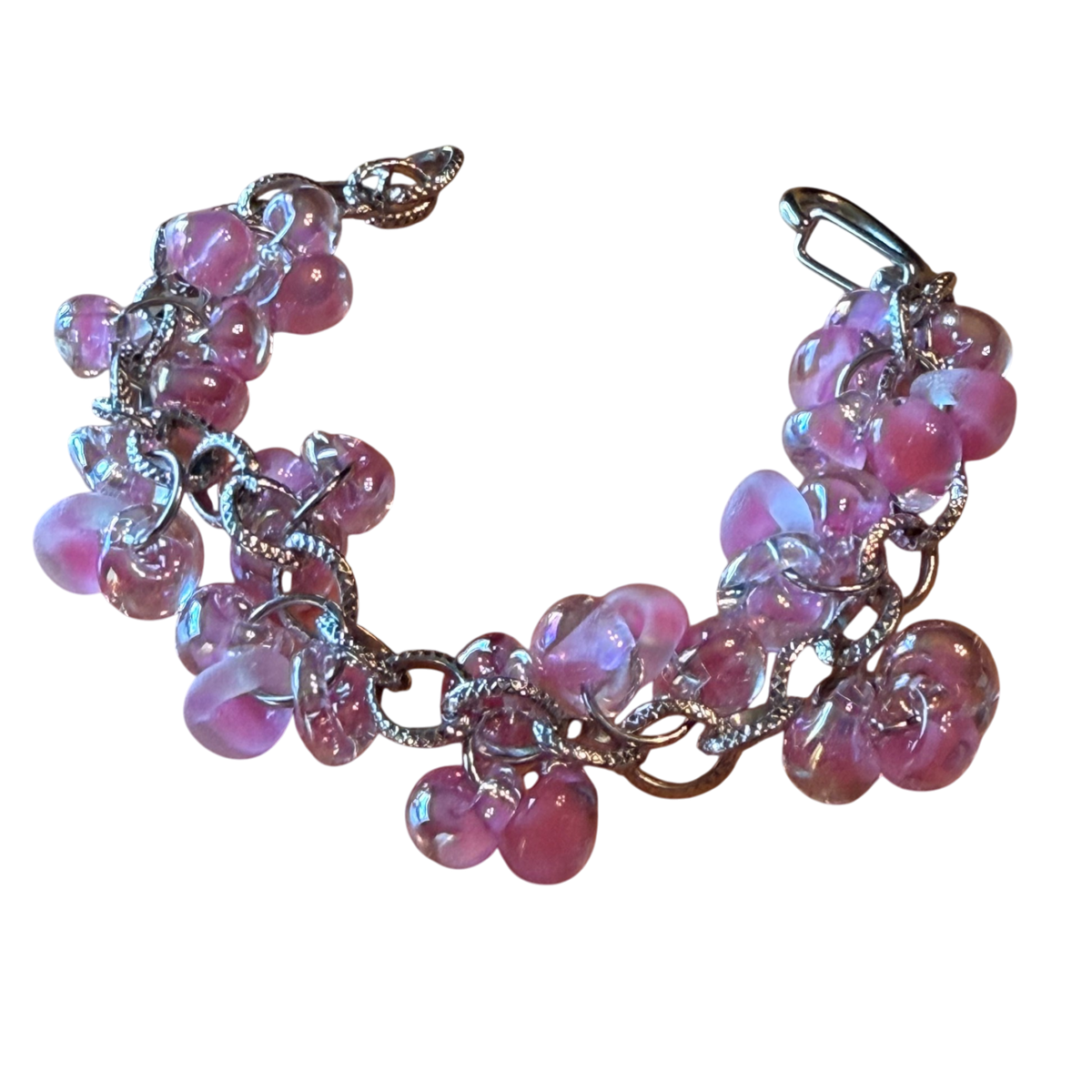 Releases Sunday at 8pm EST Pretty in Pink Lampwork Bracelet