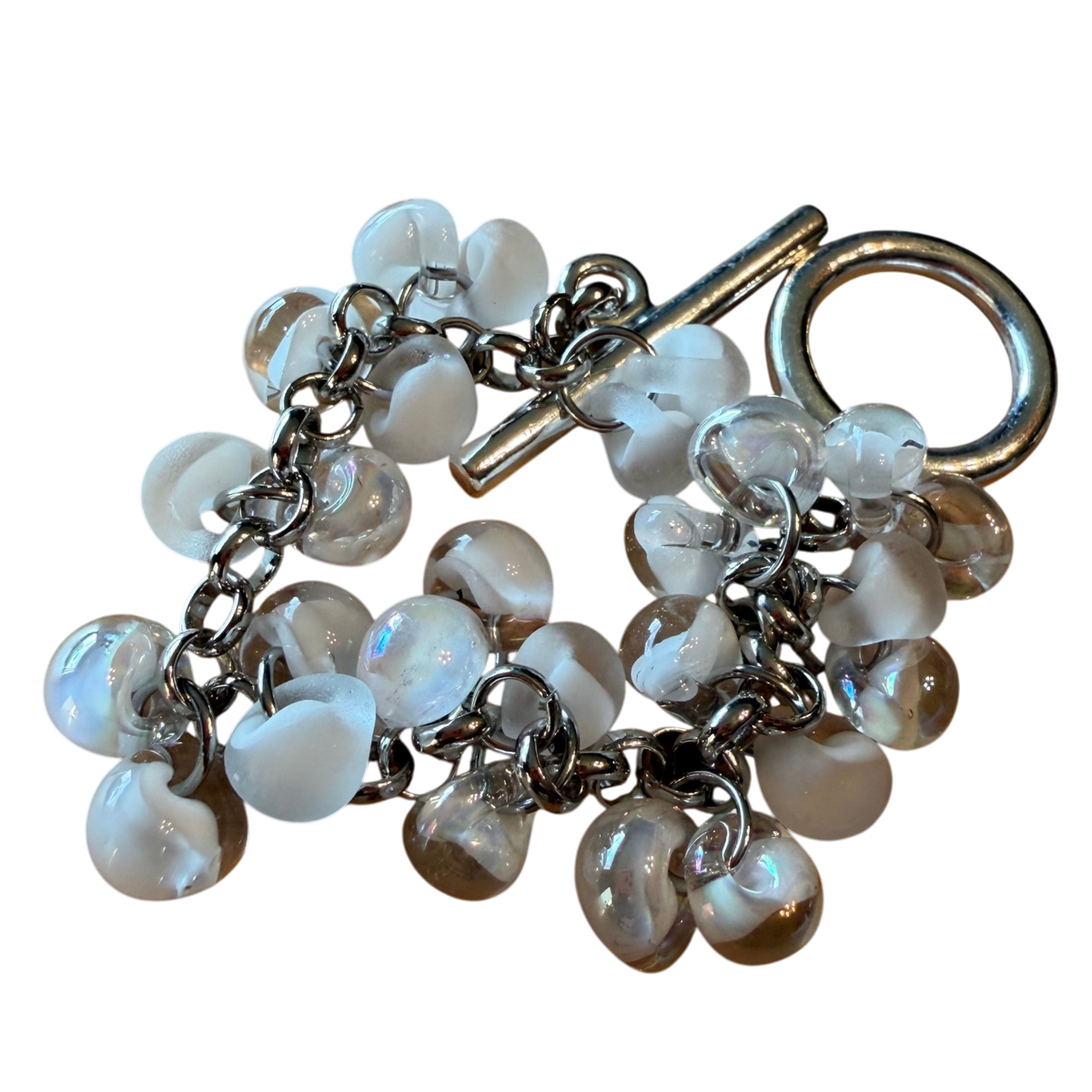 Releases Sunday at 8pm EST Glacier Lampwork Bracelet
