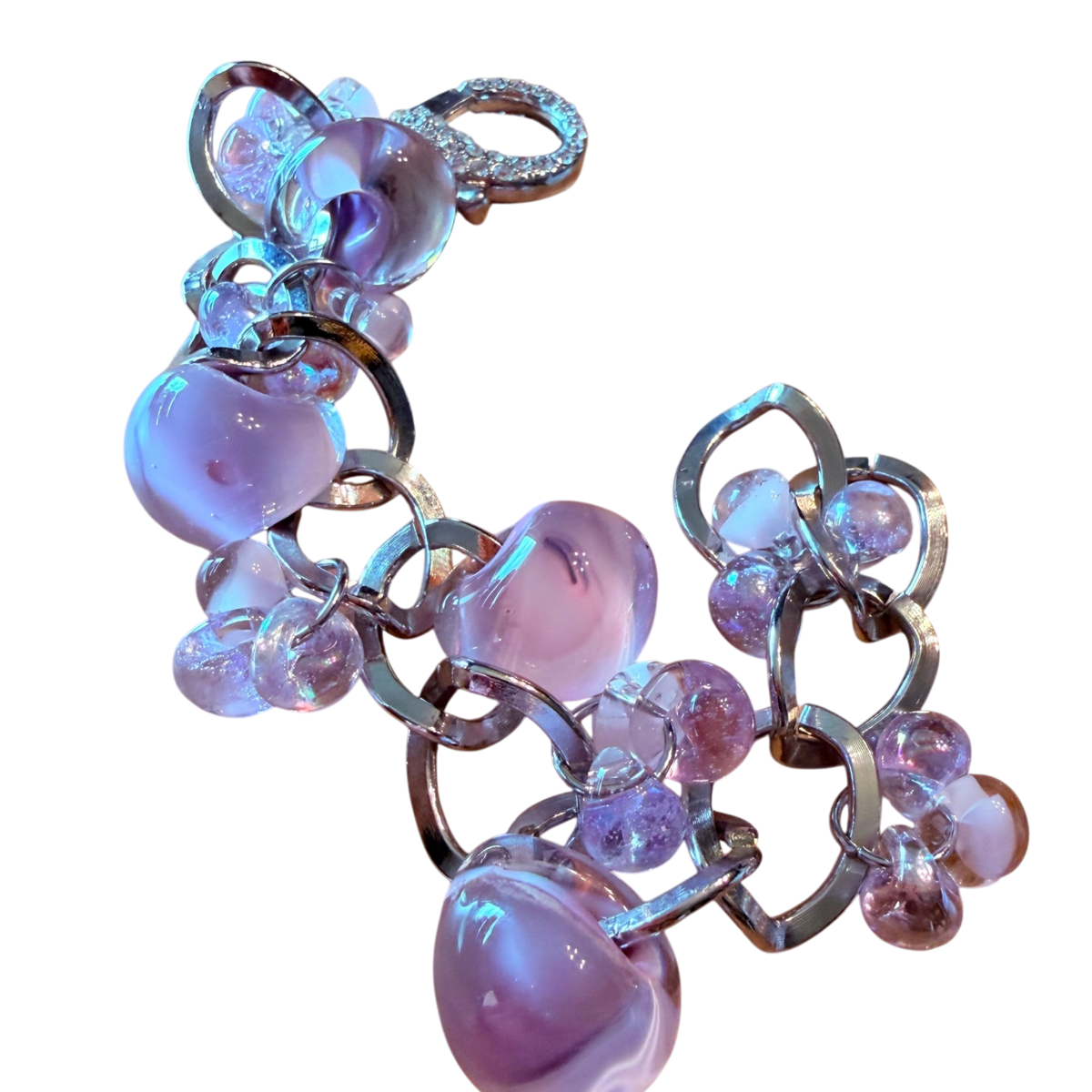 Releases Sunday at 8pm EST Lilac Lovely Lampwork Bracelet