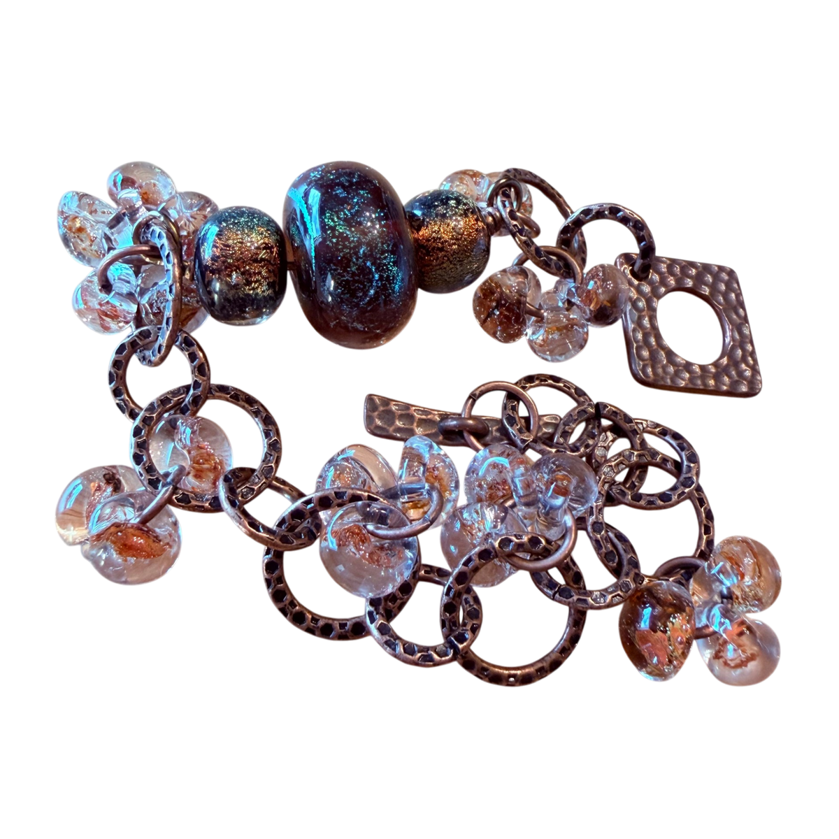 Releases Sunday at 8pm EST  Earthy Lampwork Bracelet