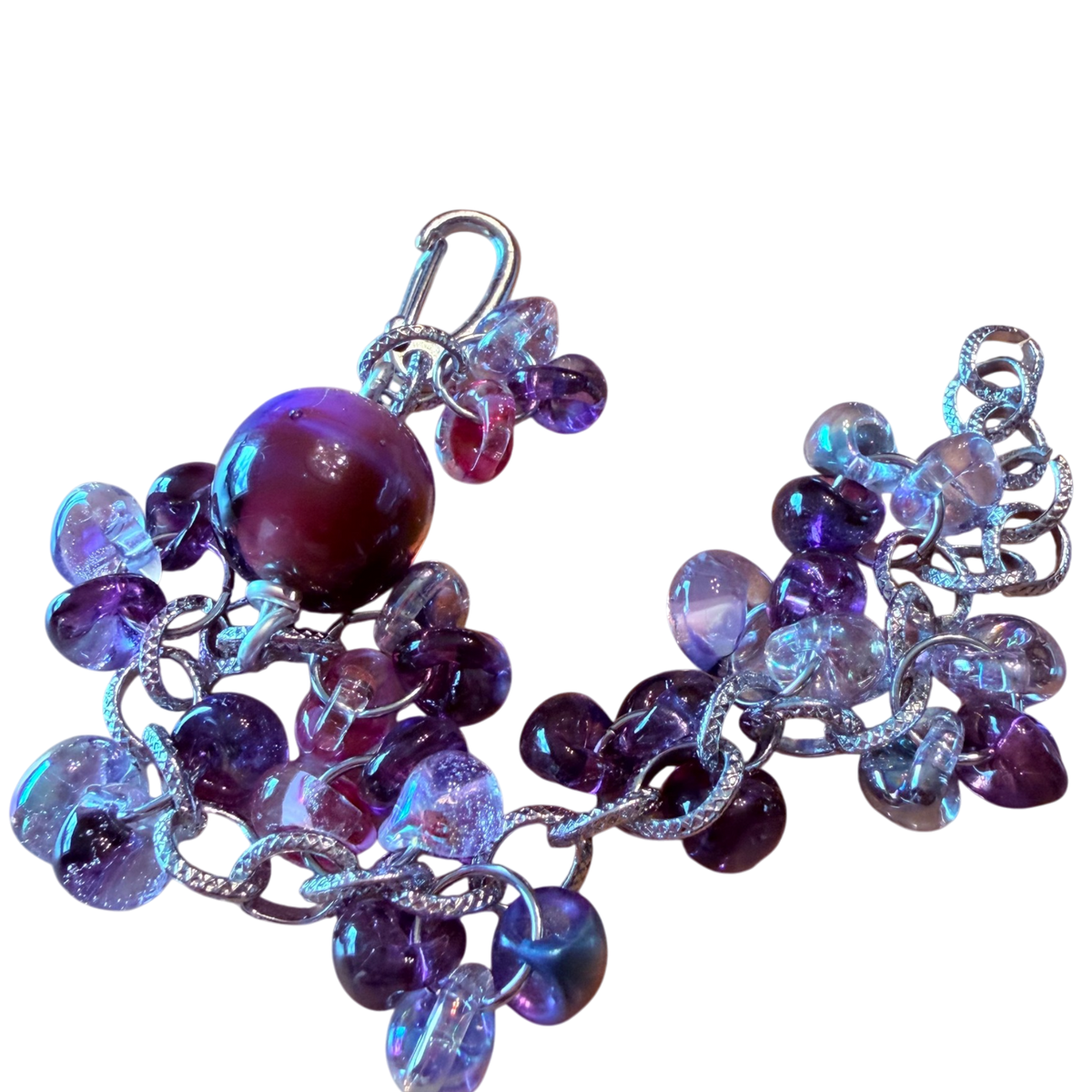 Releases Sunday at 8pm EST  Purple Rain Lampwork Bracelet