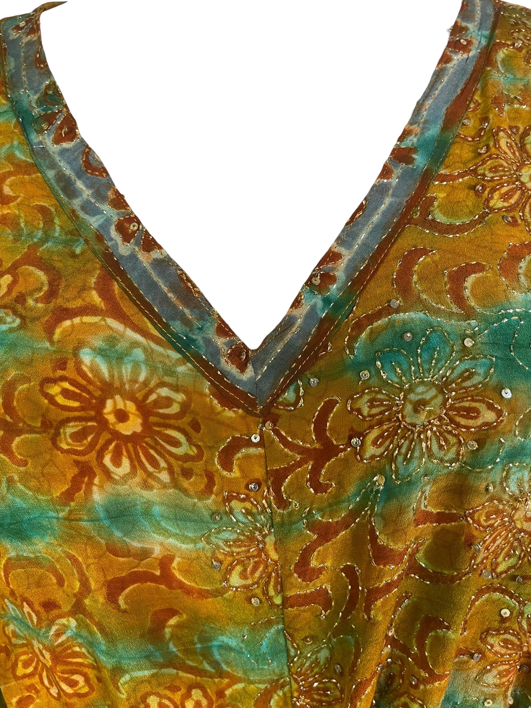 PRC8946 Avatar Pure Silk Maxi Kaftan