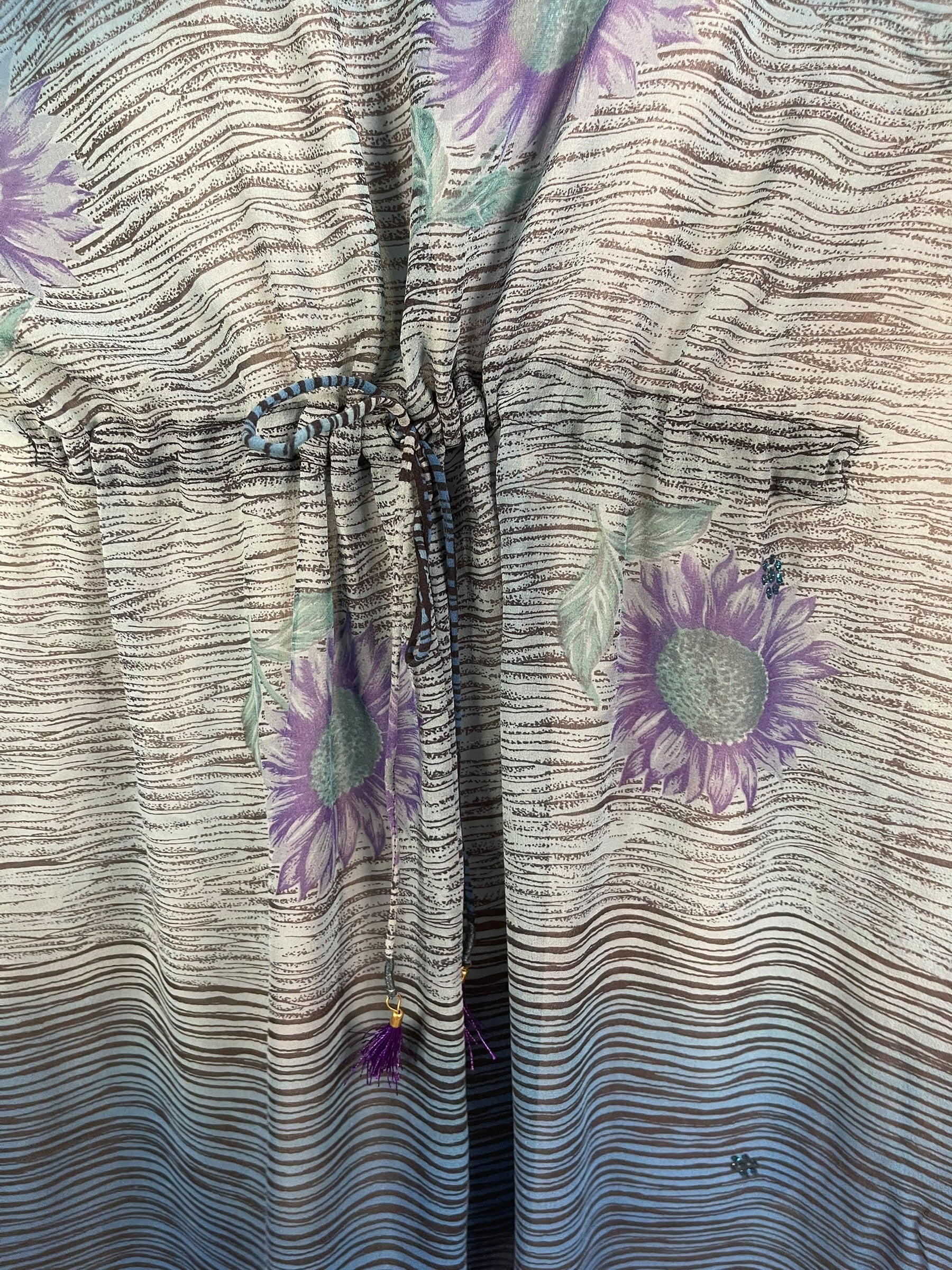 Releases Sunday at 8pm EST PRG8949 Sheer Wabi Sabi Pure Silk Maxi Kaftan