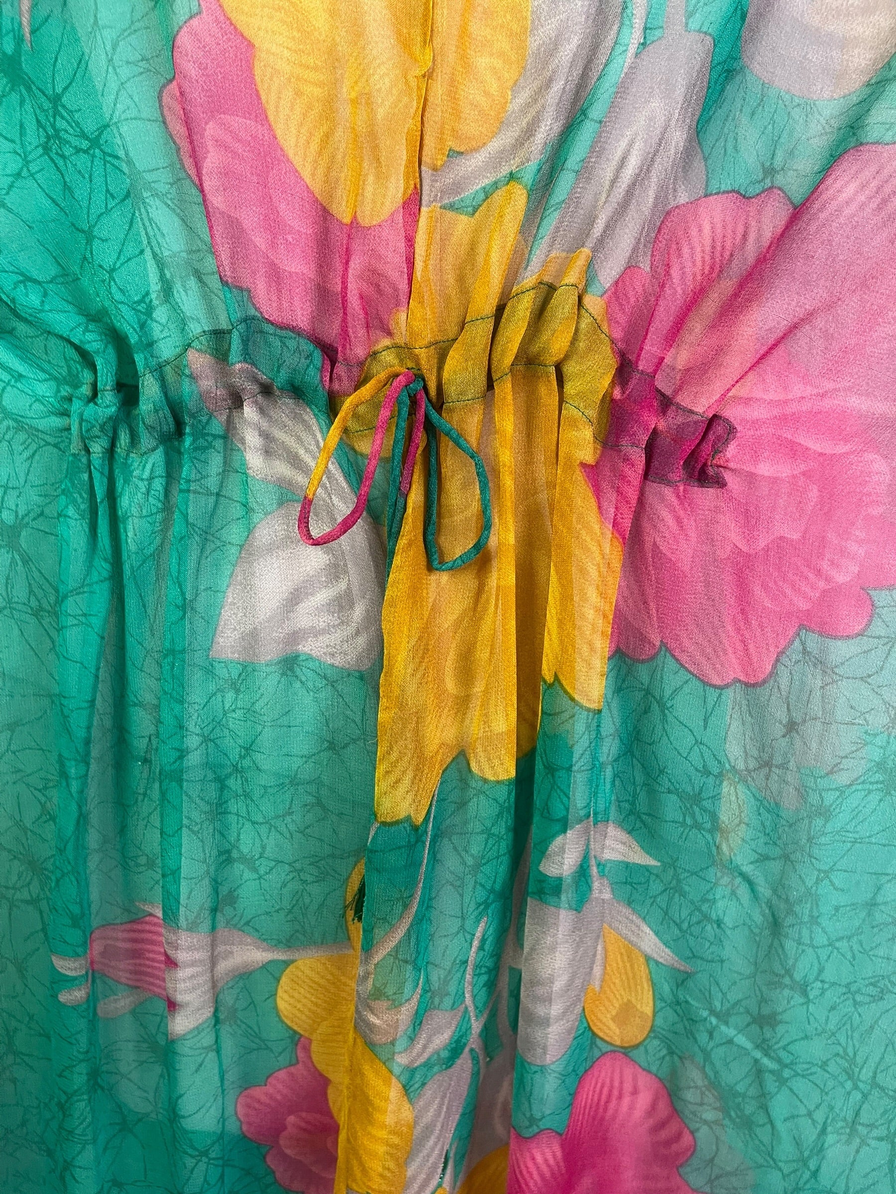 Releases Sunday at 8pm EST PRG8952 Sheer Wabi Sabi Pure Silk Maxi Kaftan