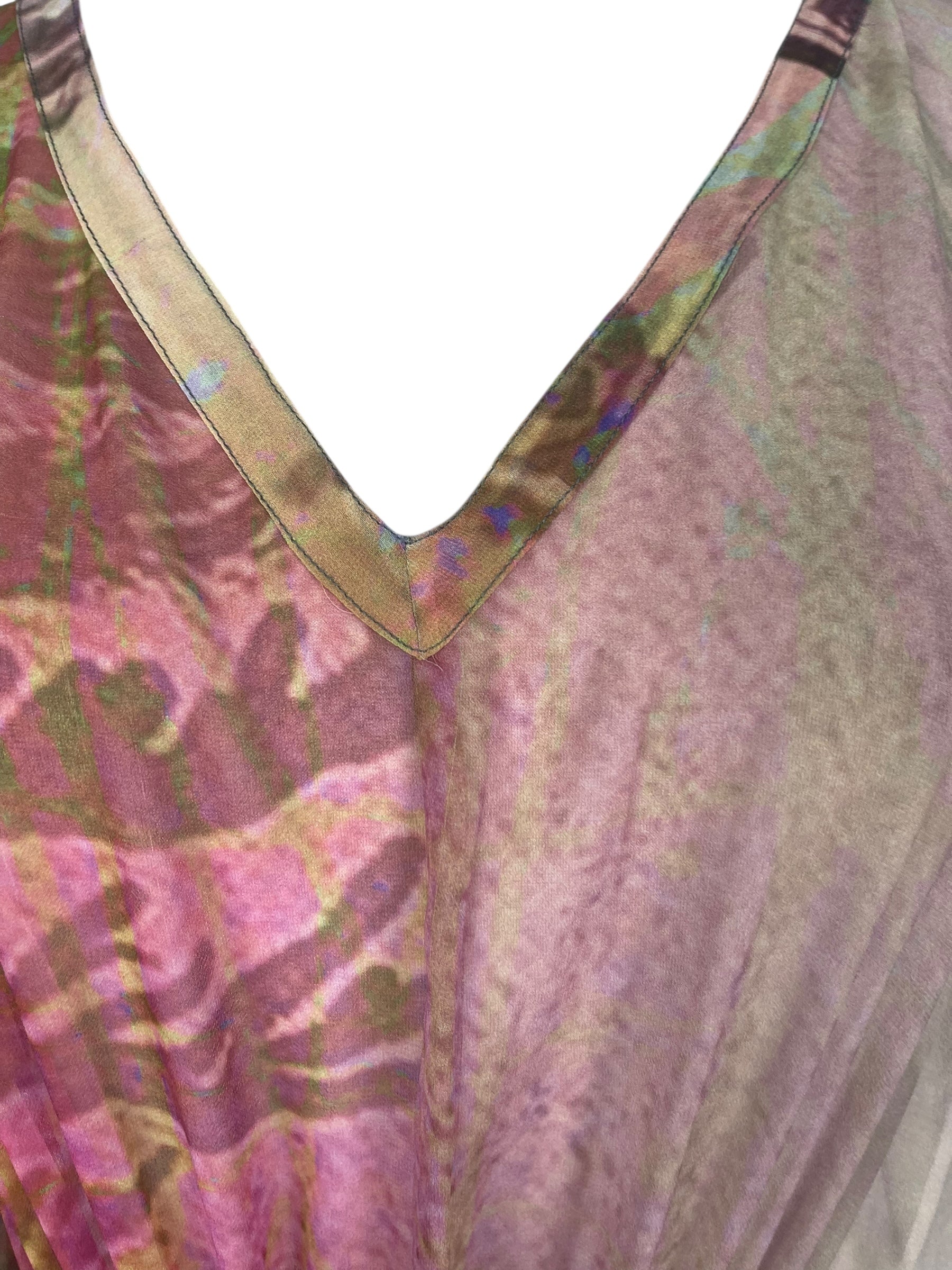 PRG8213 Sheer Avatar Pure Silk Maxi Kaftan