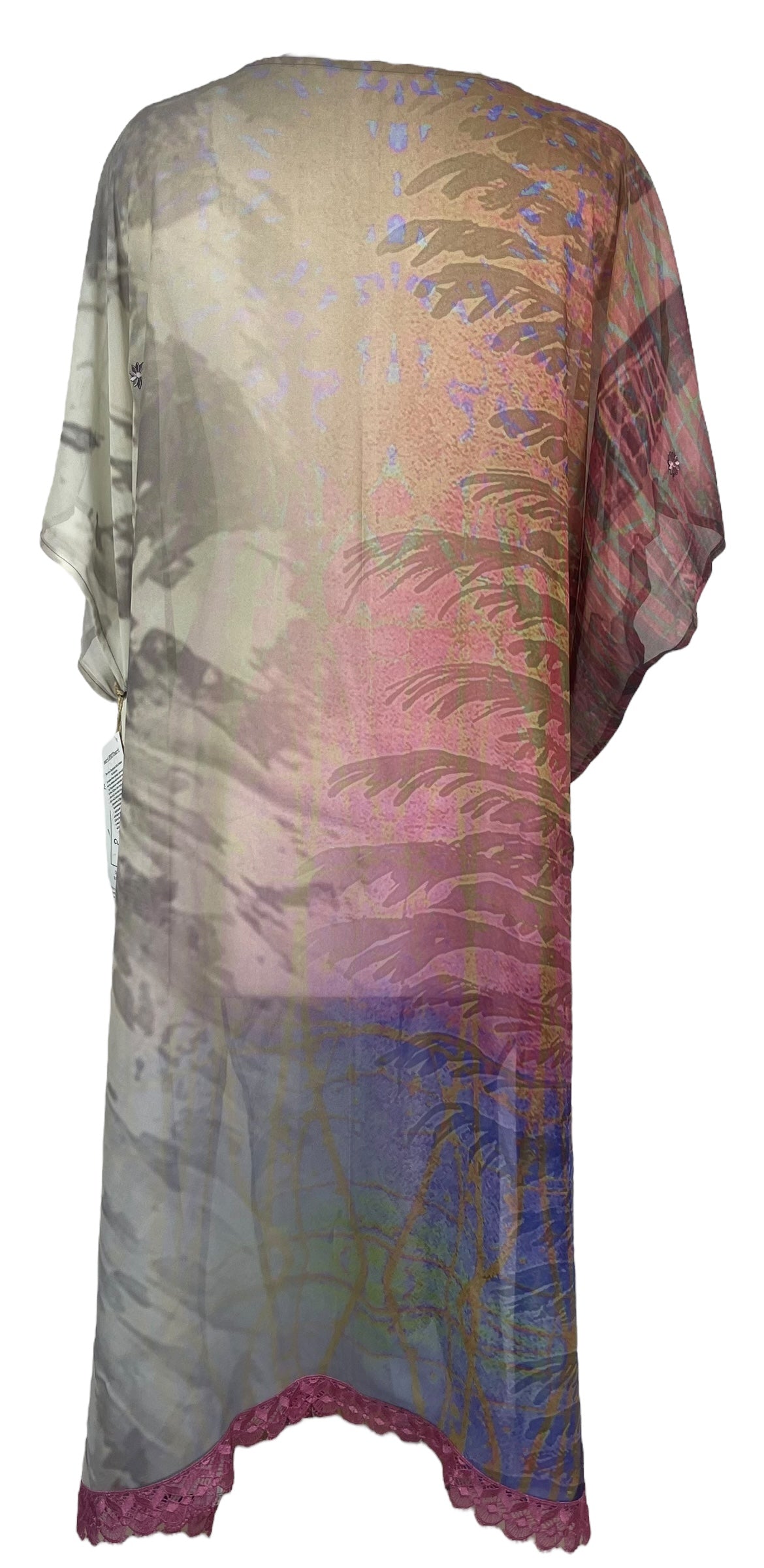 PRG8213 Sheer Avatar Pure Silk Maxi Kaftan