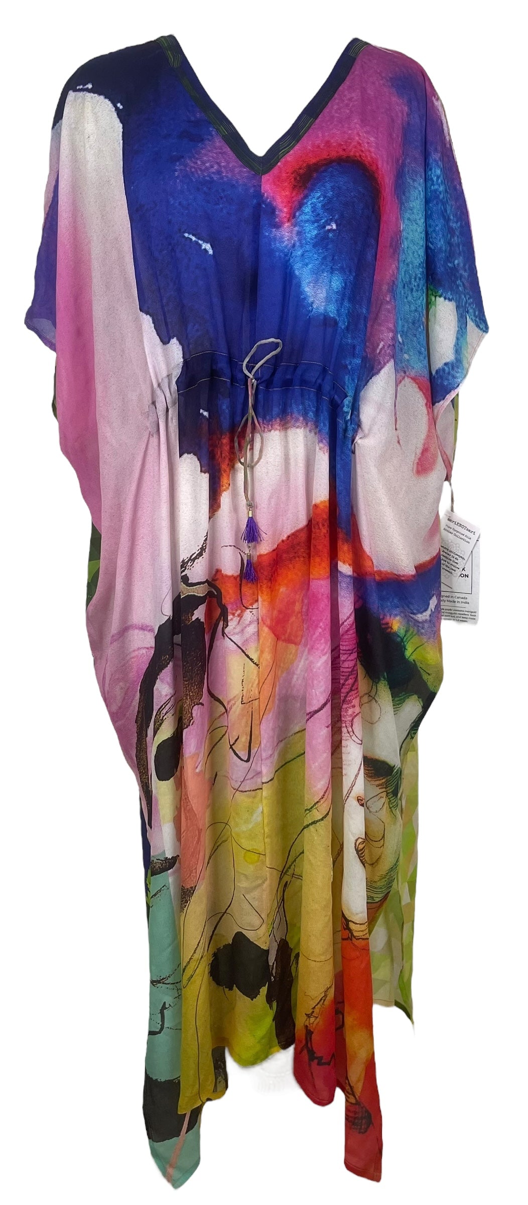 PRG8209 Sheer Avatar Pure Silk Maxi Kaftan