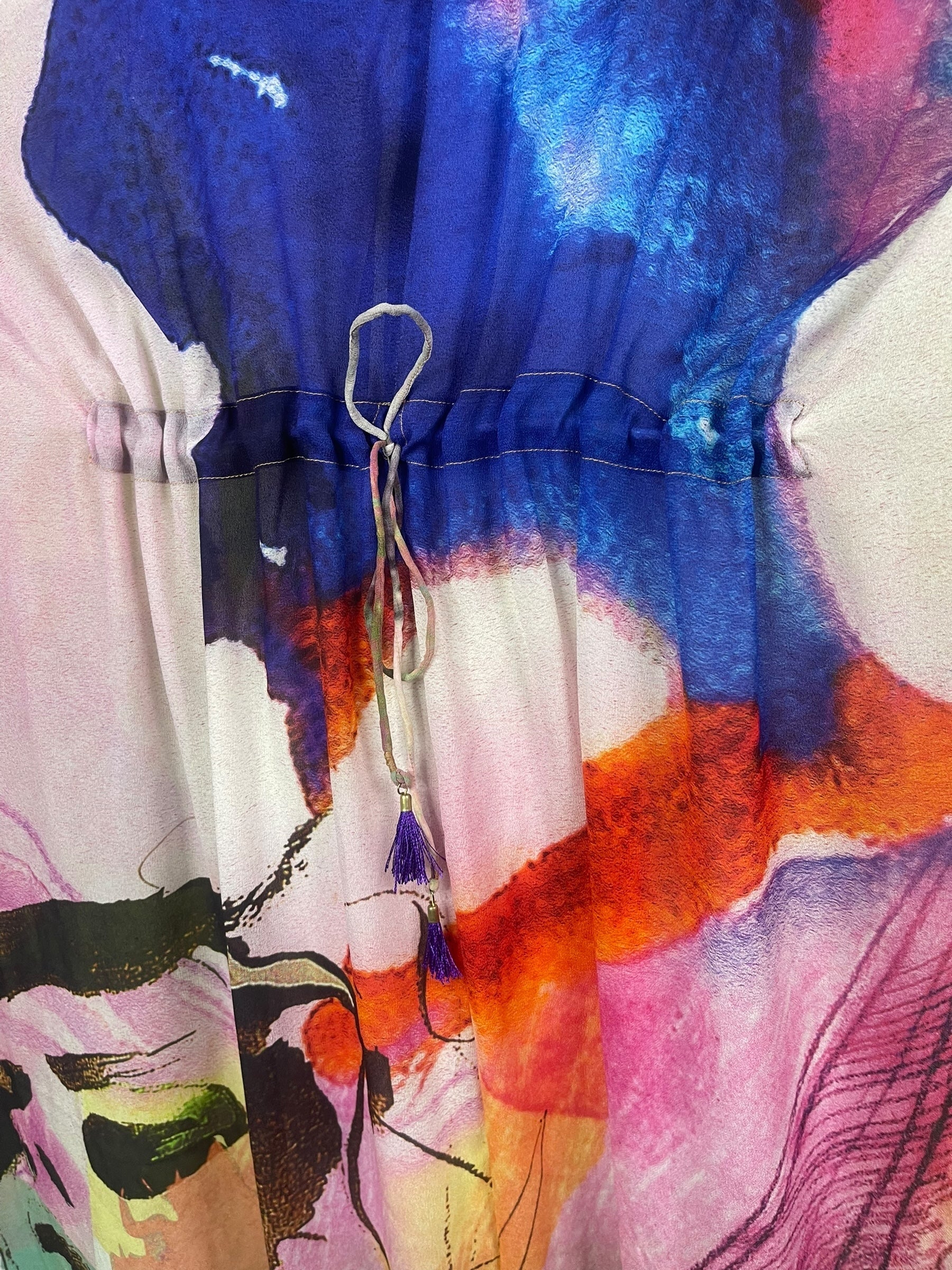 PRG8209 Sheer Avatar Pure Silk Maxi Kaftan