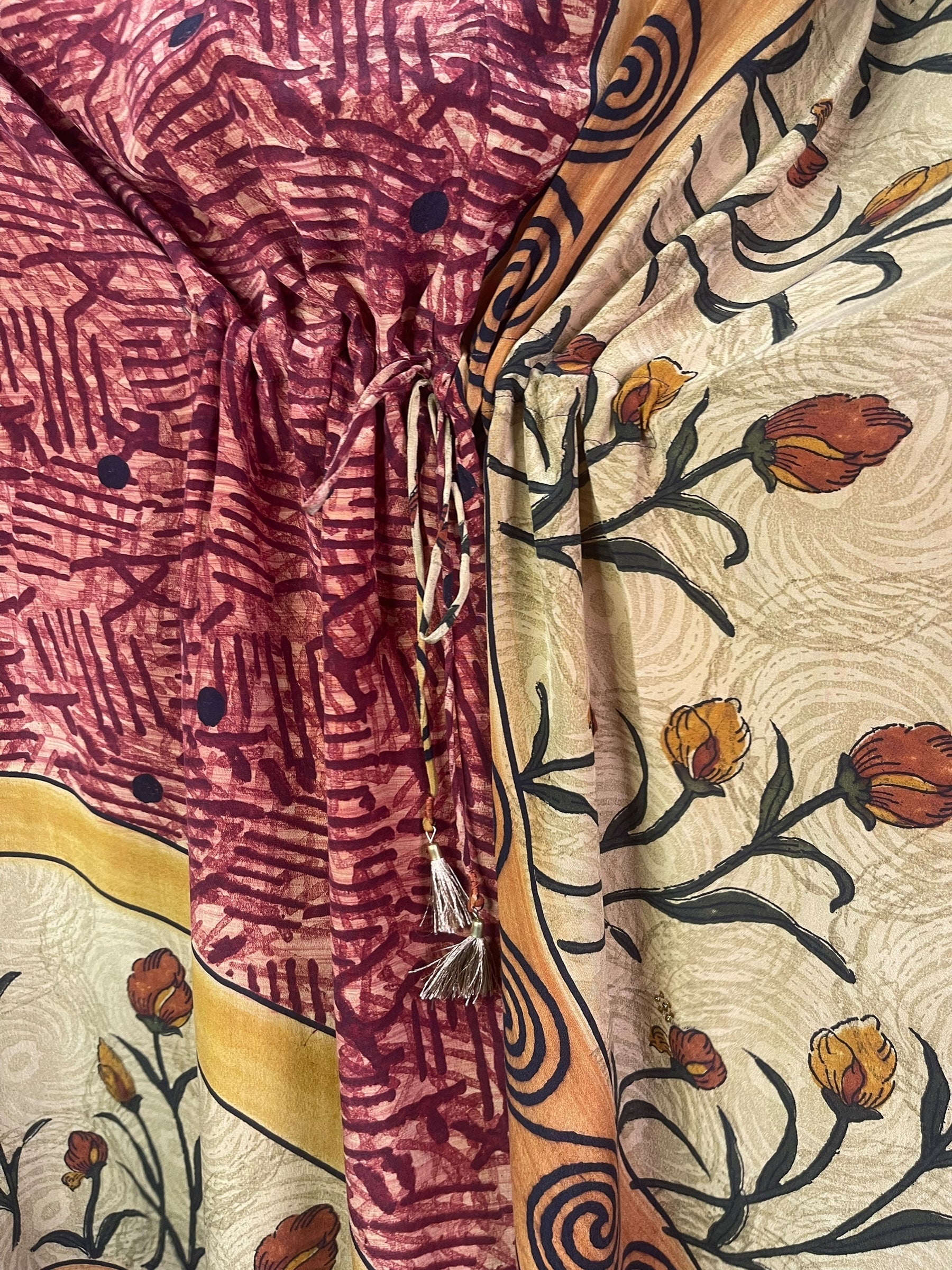 PRC8243 Avatar Pure Silk Maxi Kaftan