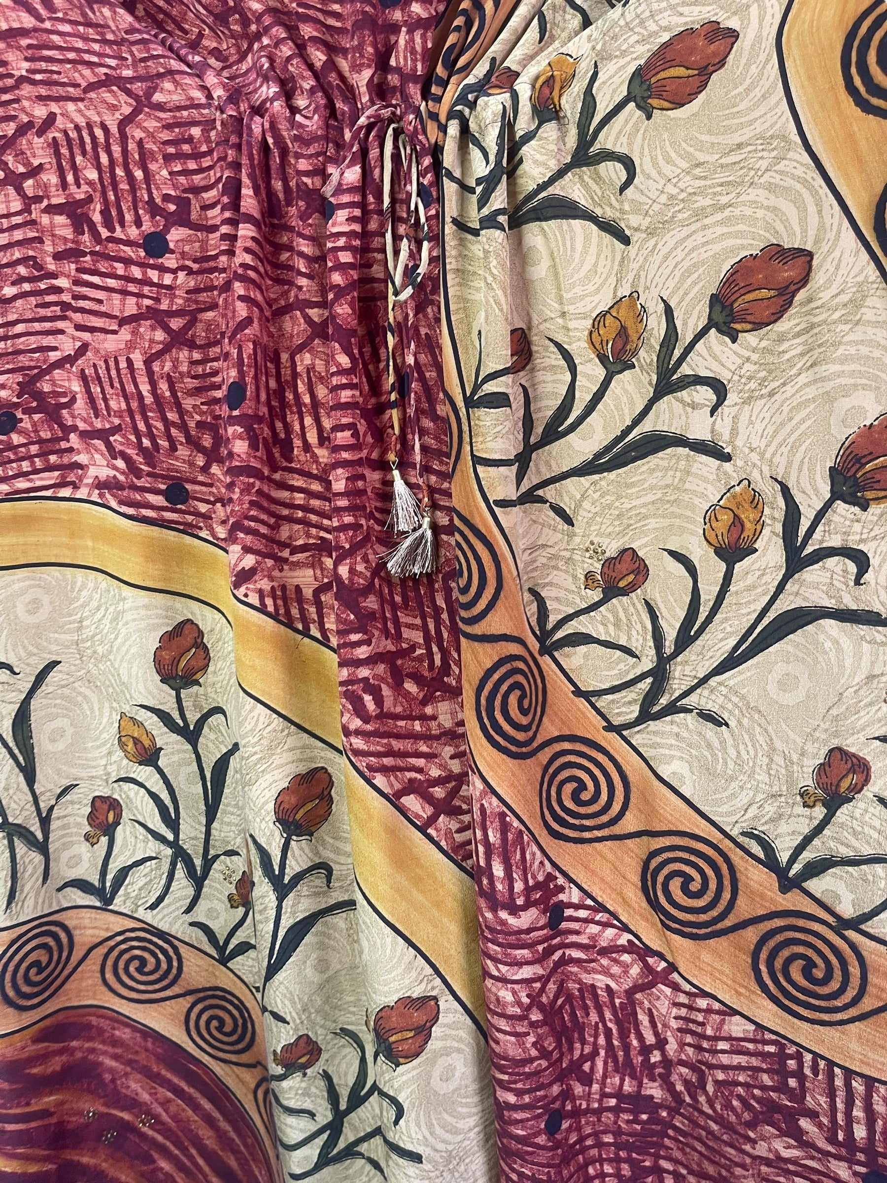 PRC8243 Avatar Pure Silk Maxi Kaftan