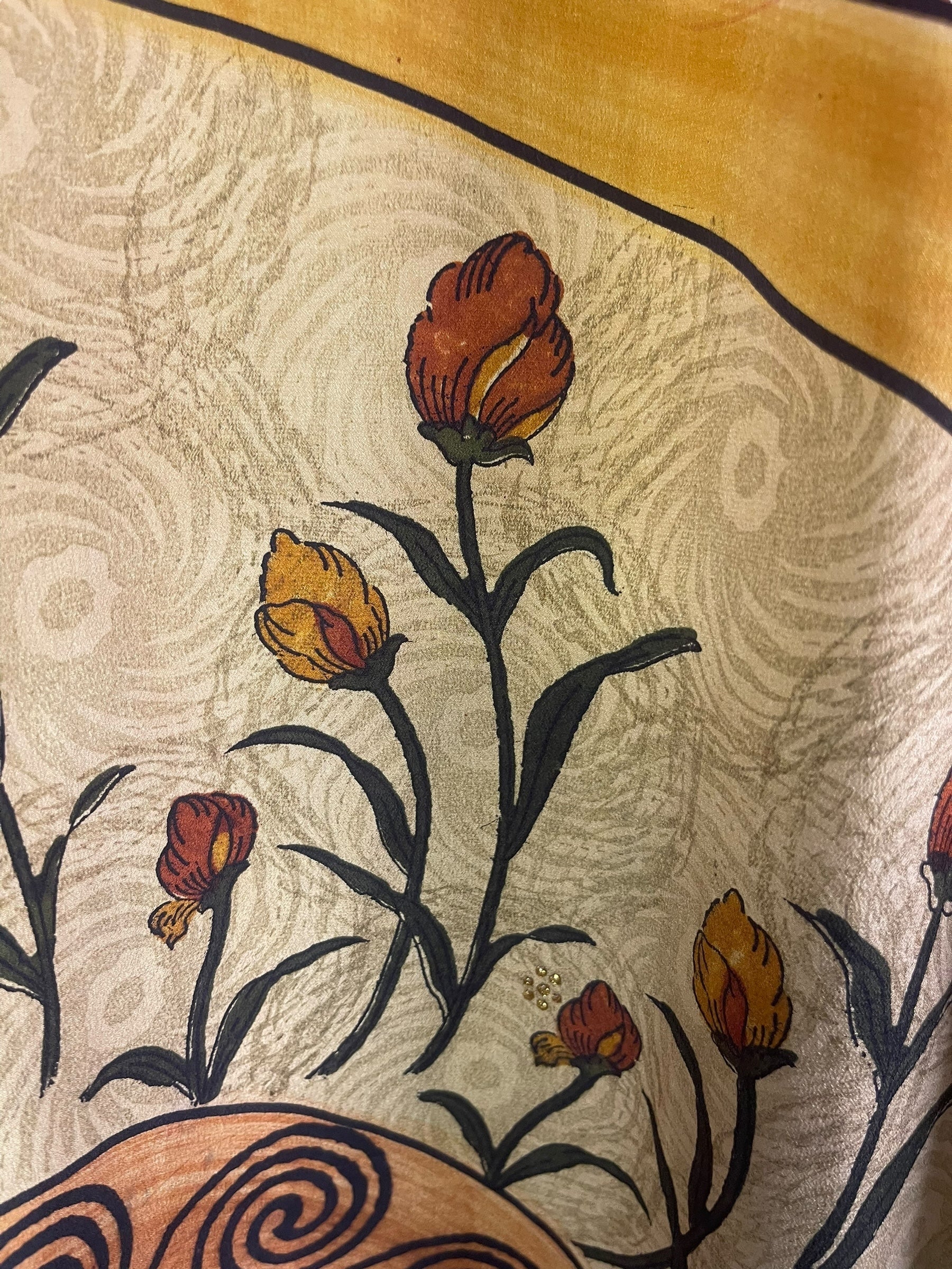 PRC8243 Avatar Pure Silk Maxi Kaftan