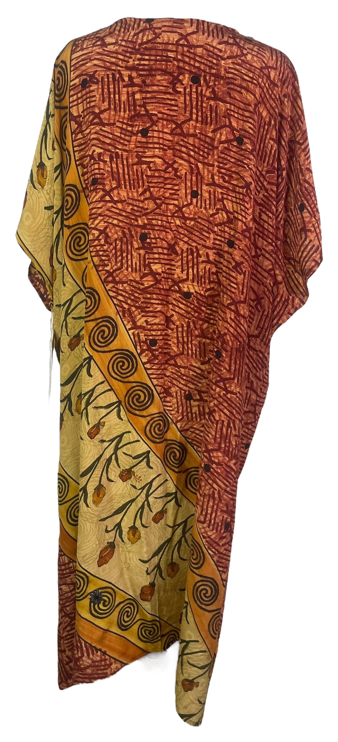 PRC8243 Avatar Pure Silk Maxi Kaftan