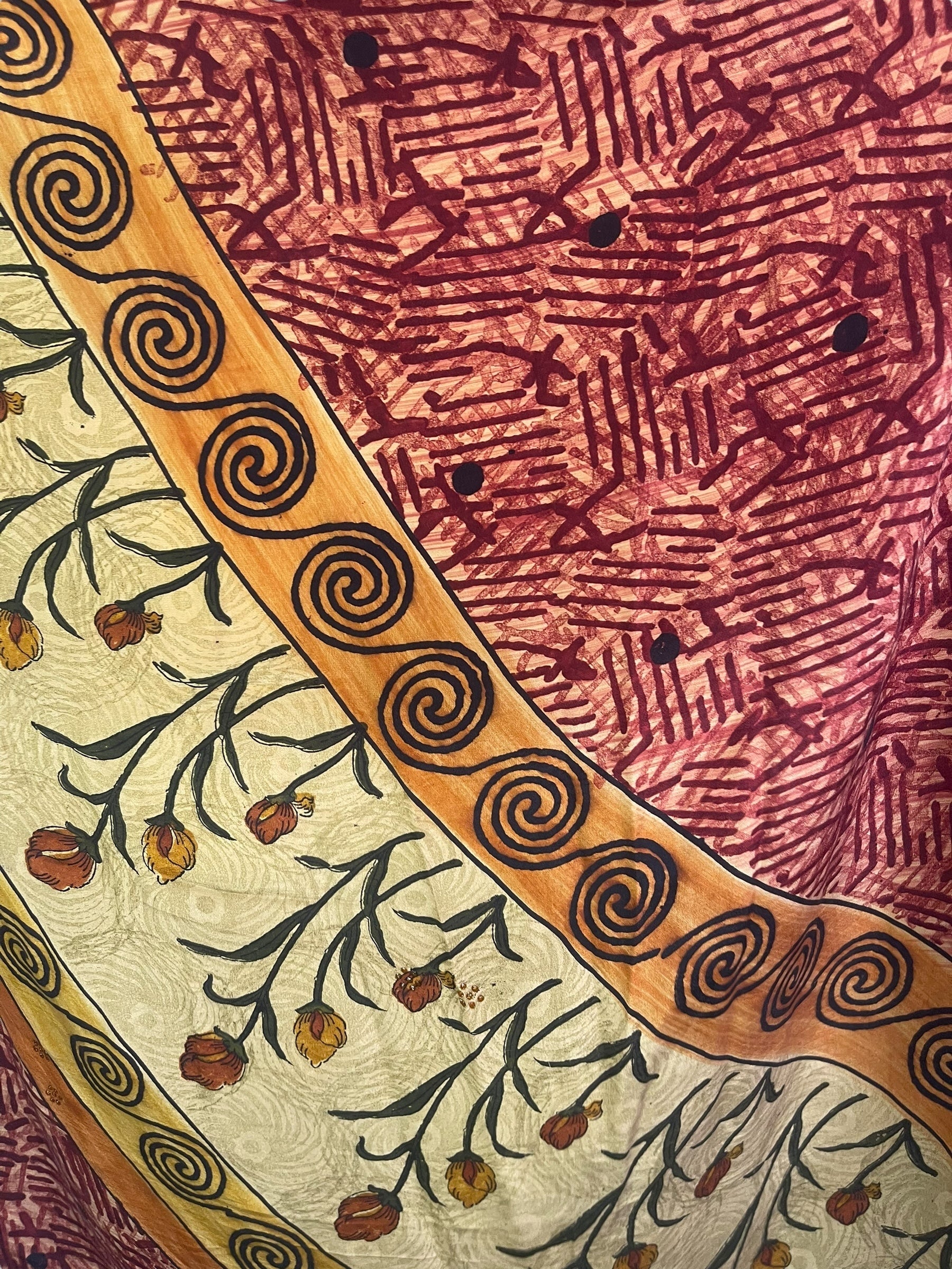 PRC8243 Avatar Pure Silk Maxi Kaftan