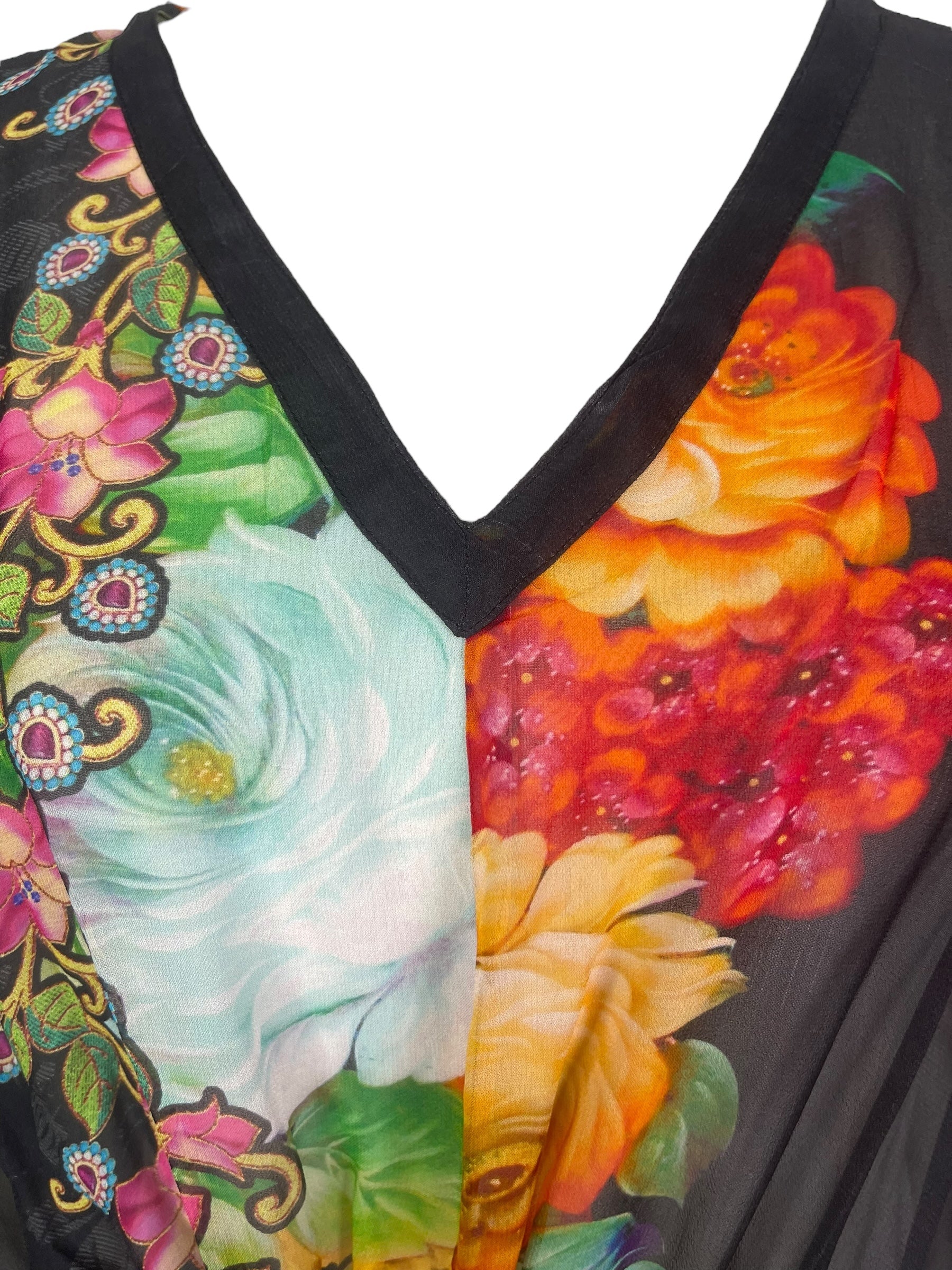 PRG8210 Sheer Avatar Pure Silk Maxi Kaftan by DECEMBER2025 – Handmade ethical Maxi Kaftan from sariKNOTsari using upcycled silk. Designed in Canada for travel and slow fashion, loved from Toronto to LA to Sydney.