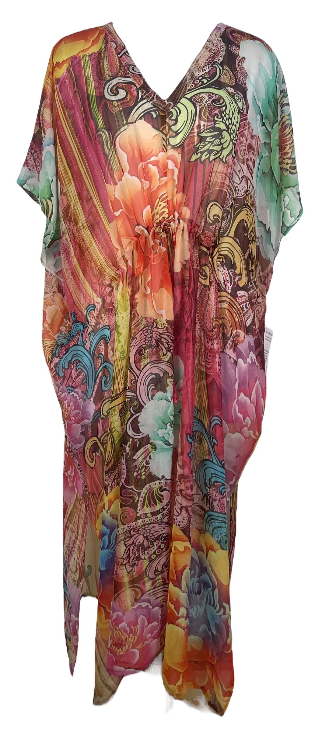 PRG8268 Sheer Avatar Pure Silk Maxi Kaftan