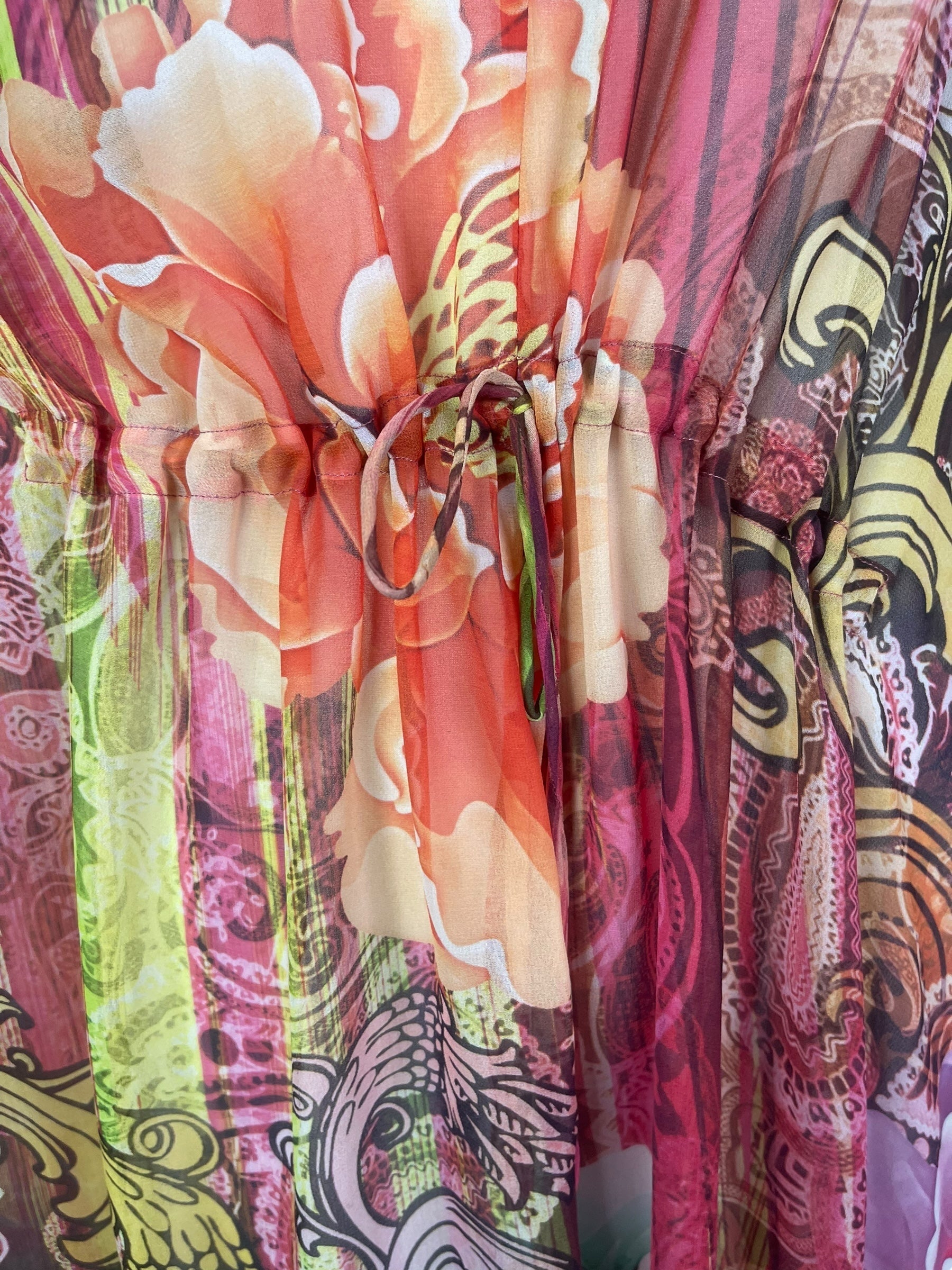 PRG8268 Sheer Avatar Pure Silk Maxi Kaftan