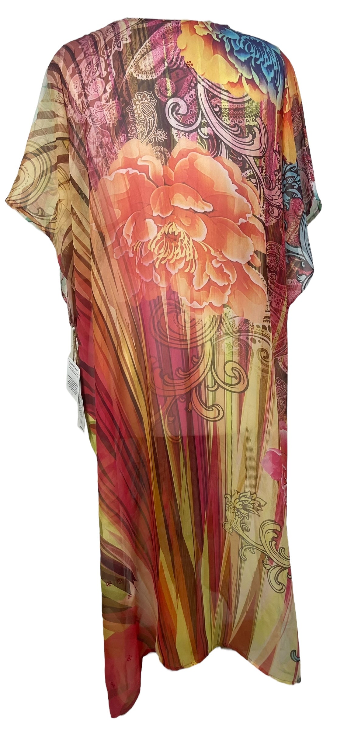 PRG8268 Sheer Avatar Pure Silk Maxi Kaftan
