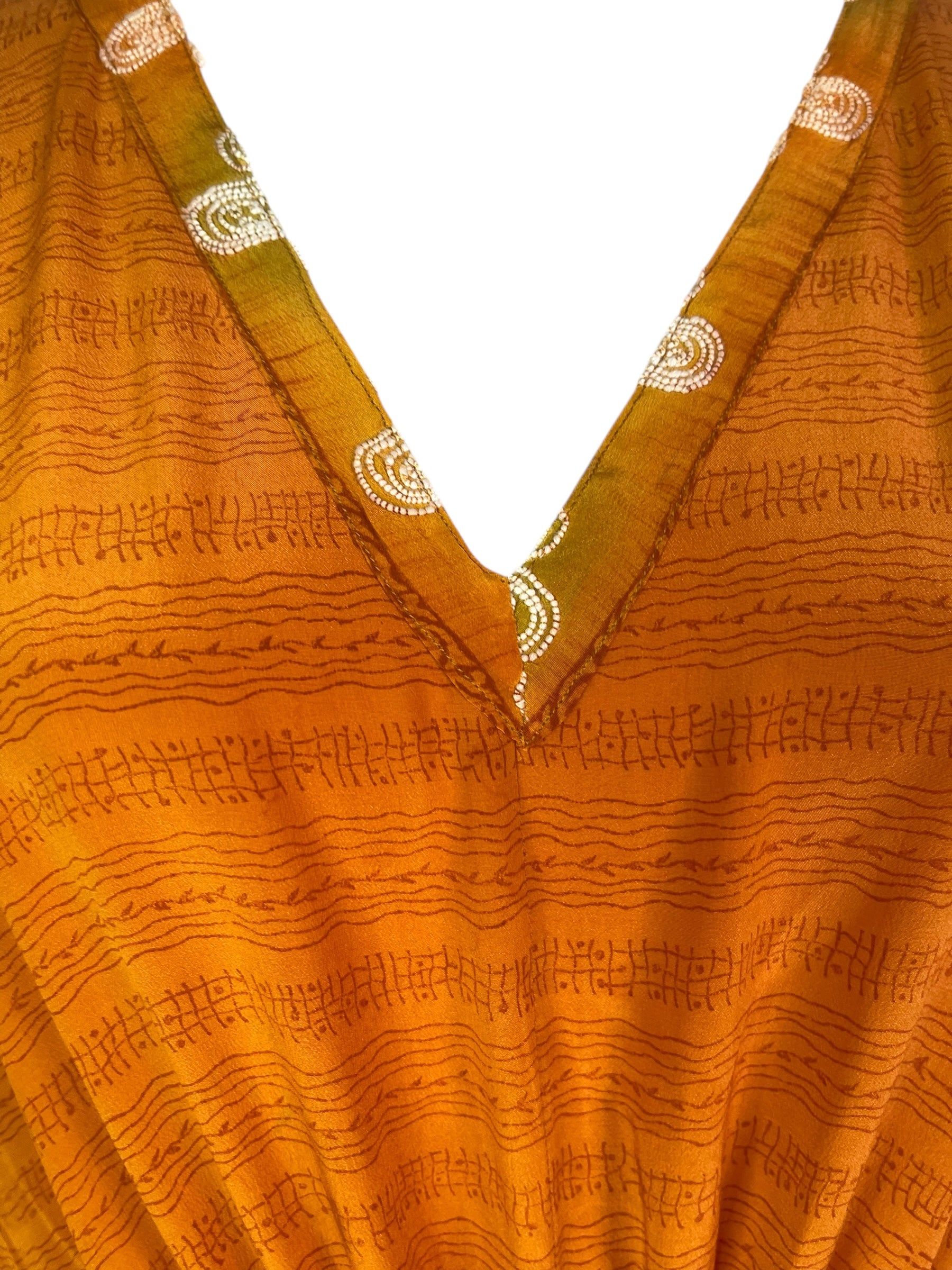 PRC8244 Avatar Pure Silk Maxi Kaftan