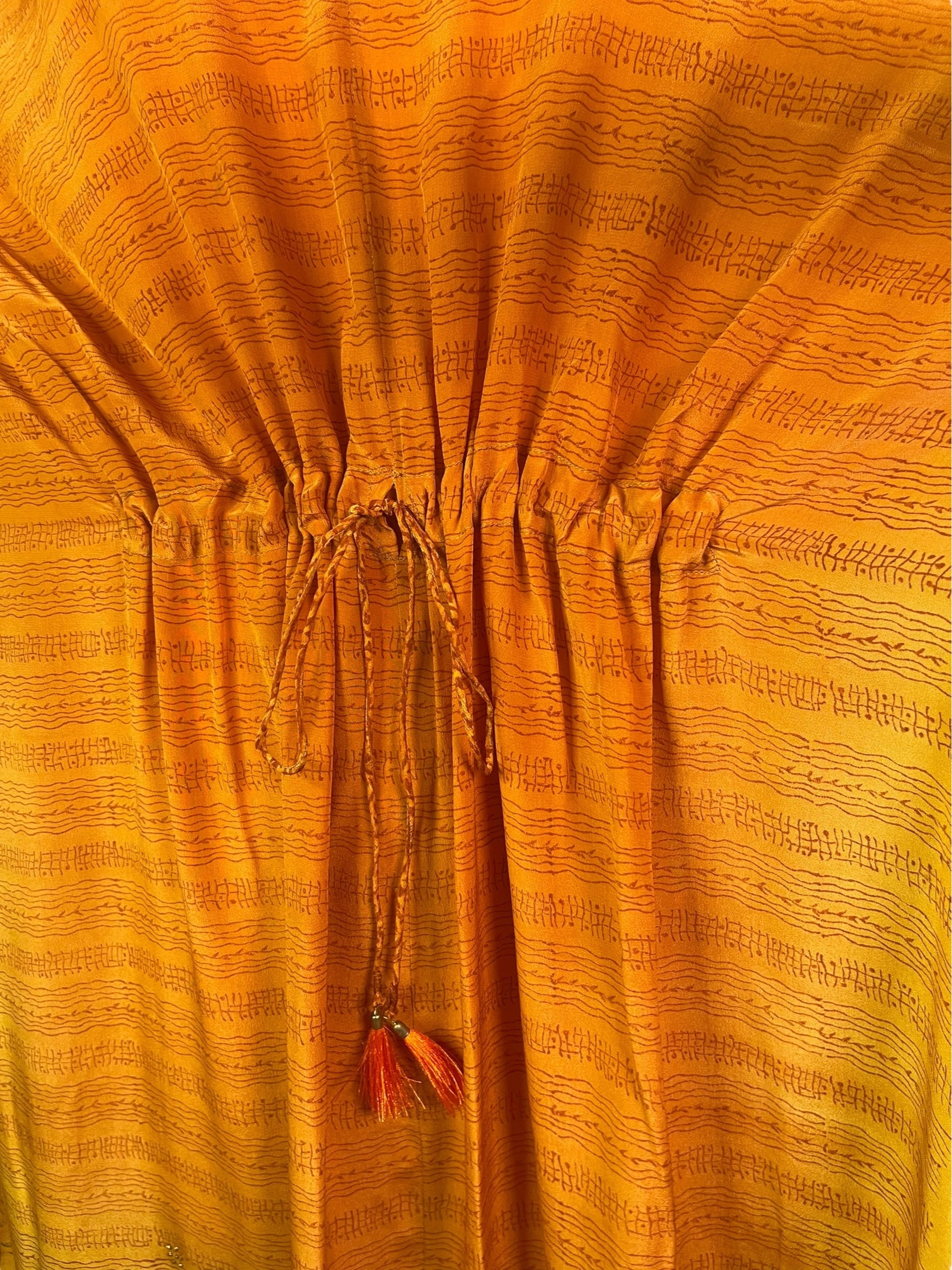 PRC8244 Avatar Pure Silk Maxi Kaftan