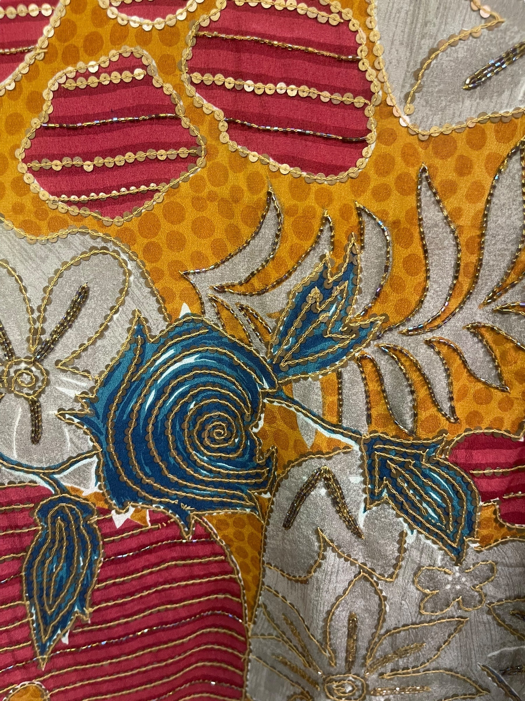 PRC8255 Avatar Pure Silk Maxi Kaftan