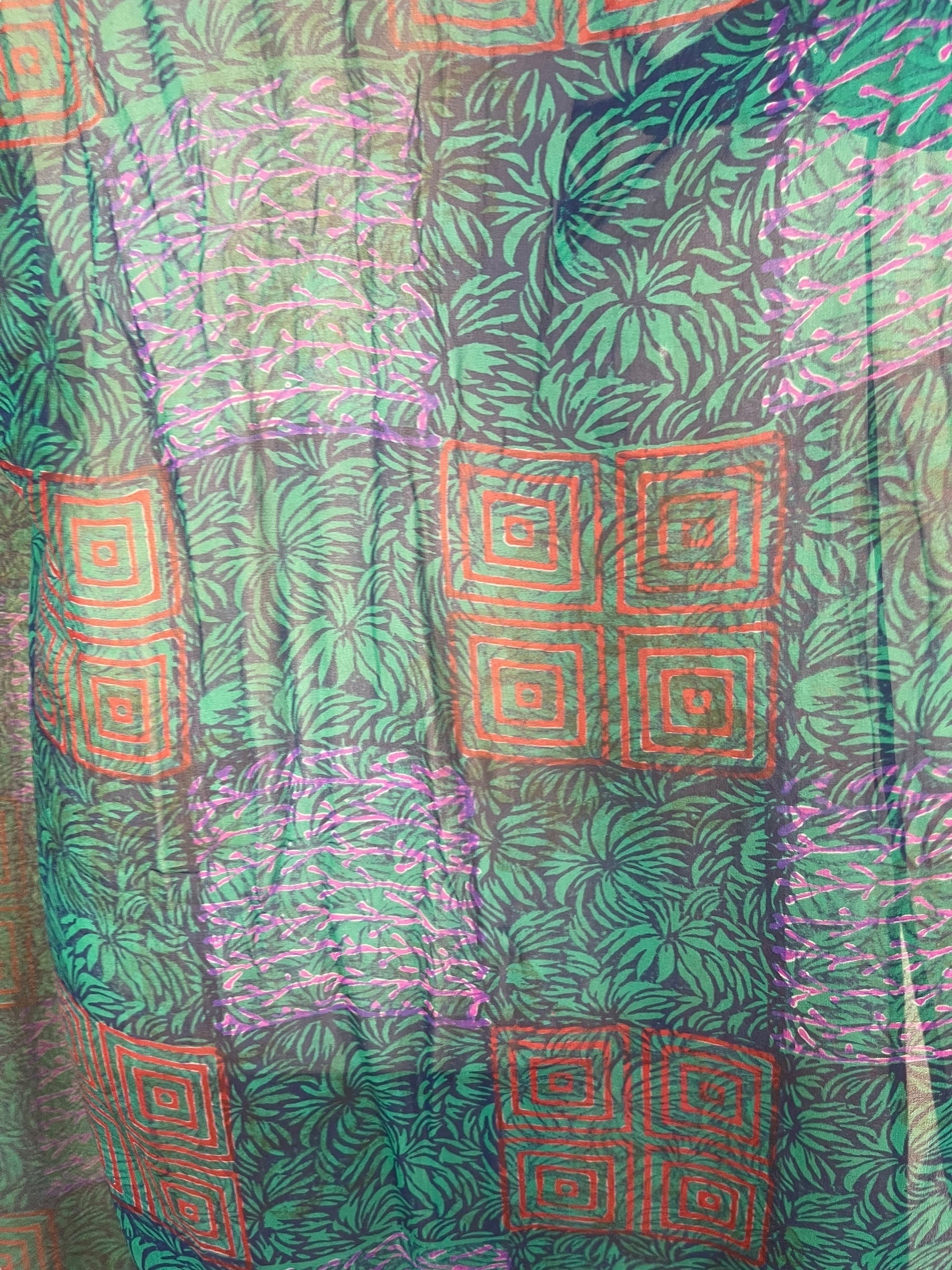 PRG8268A Sheer Avatar Pure Silk Maxi Kaftan