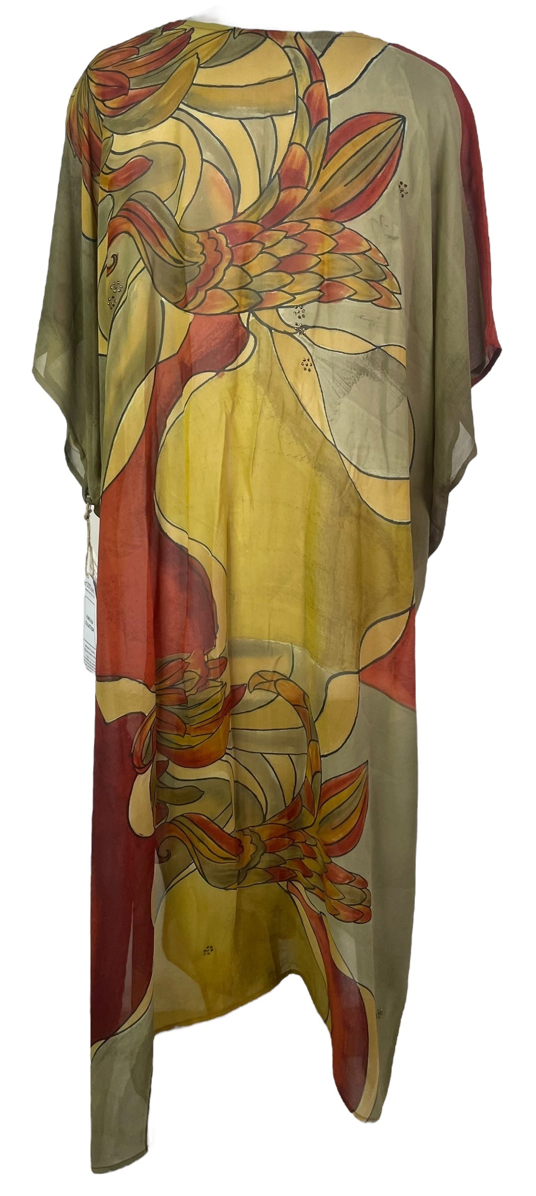 PRG8272 Sheer Avatar Pure Silk Maxi Kaftan