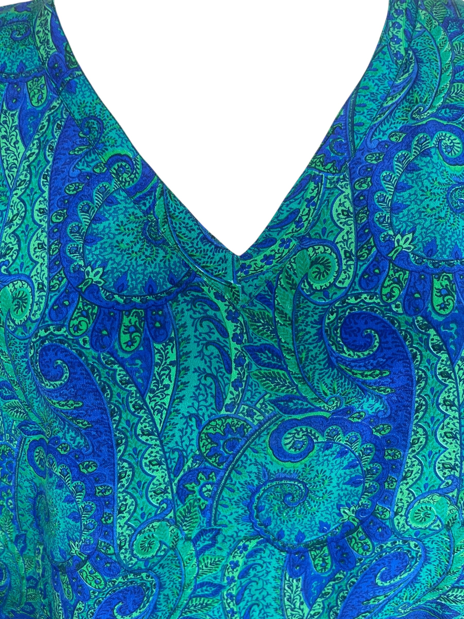 PRC9015 Avatar Pure Silk Long Tunic with Side Ties
