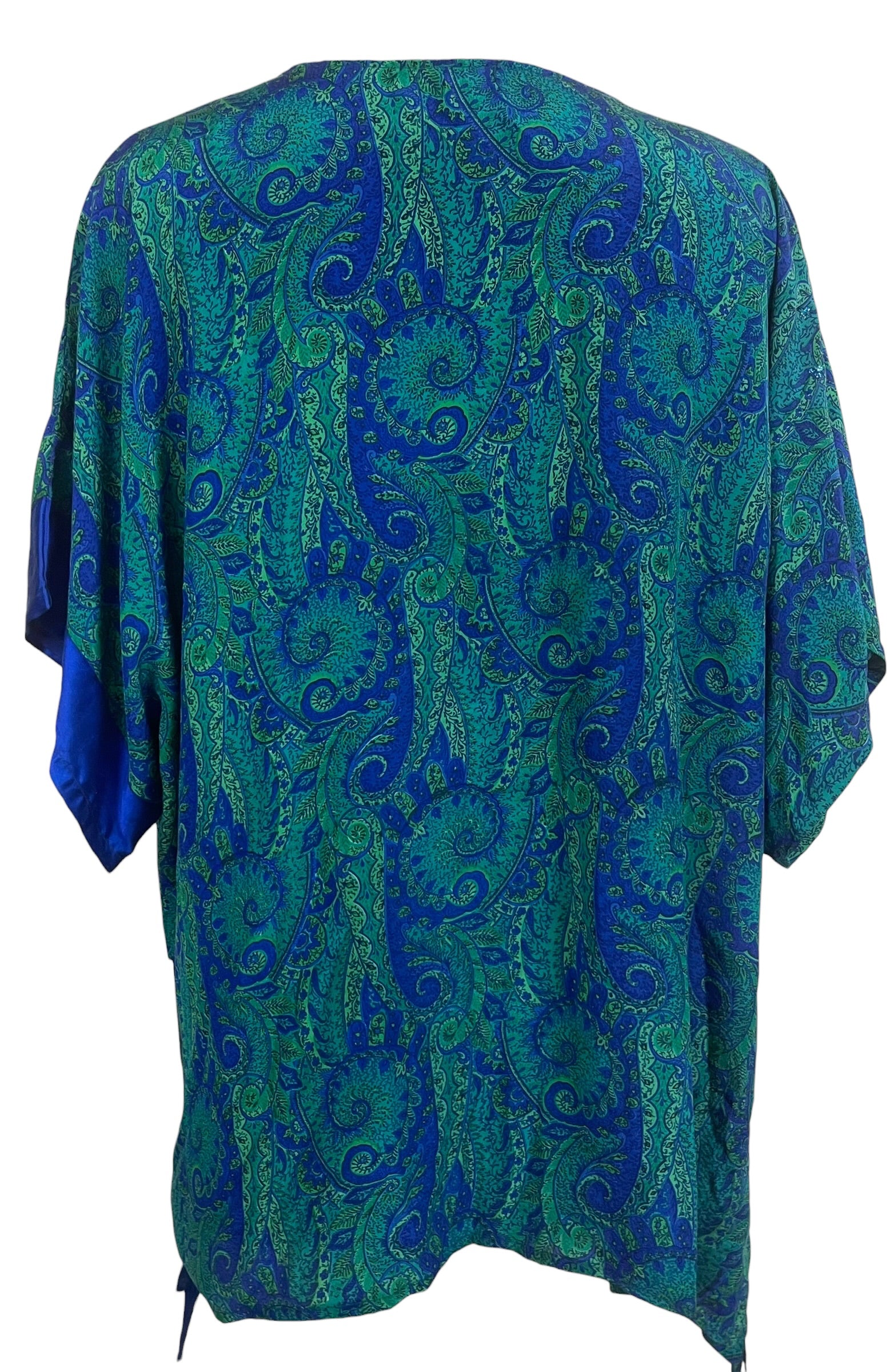 PRC9015 Avatar Pure Silk Long Tunic with Side Ties
