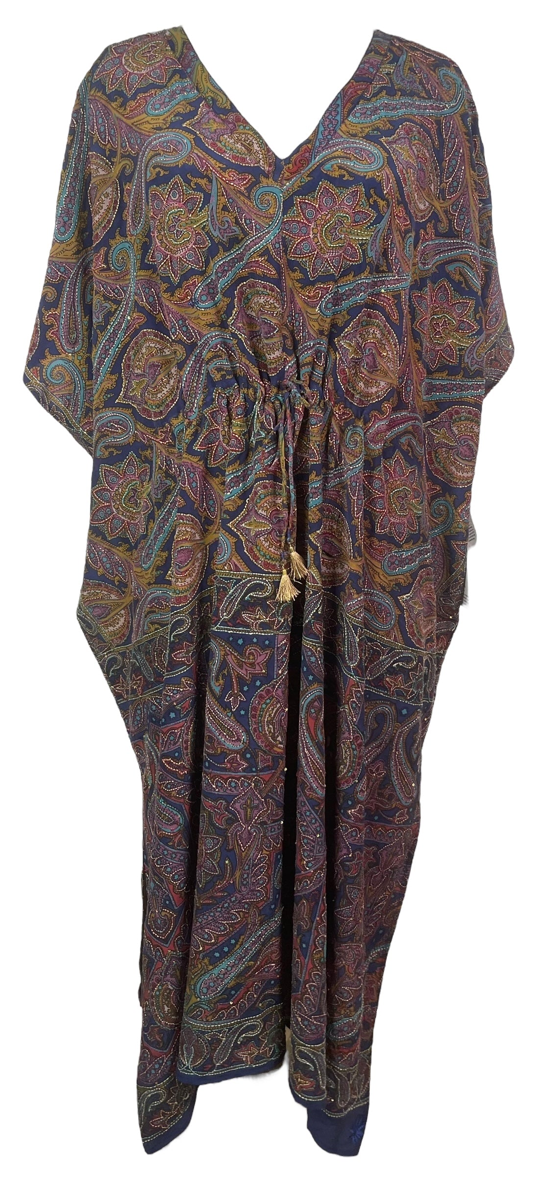 PRC8257 Avatar Pure Silk Maxi Kaftan