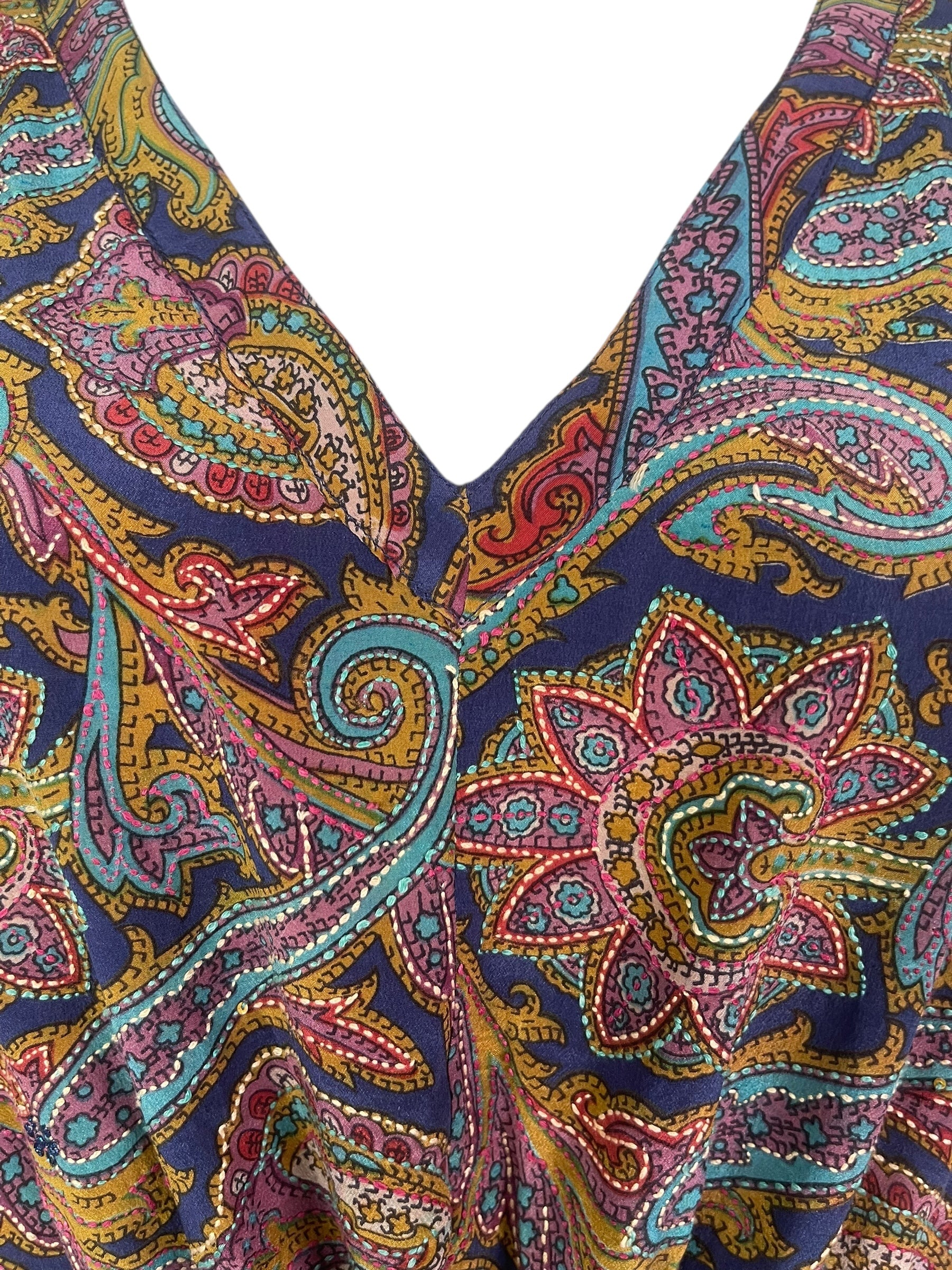 PRC8257 Avatar Pure Silk Maxi Kaftan