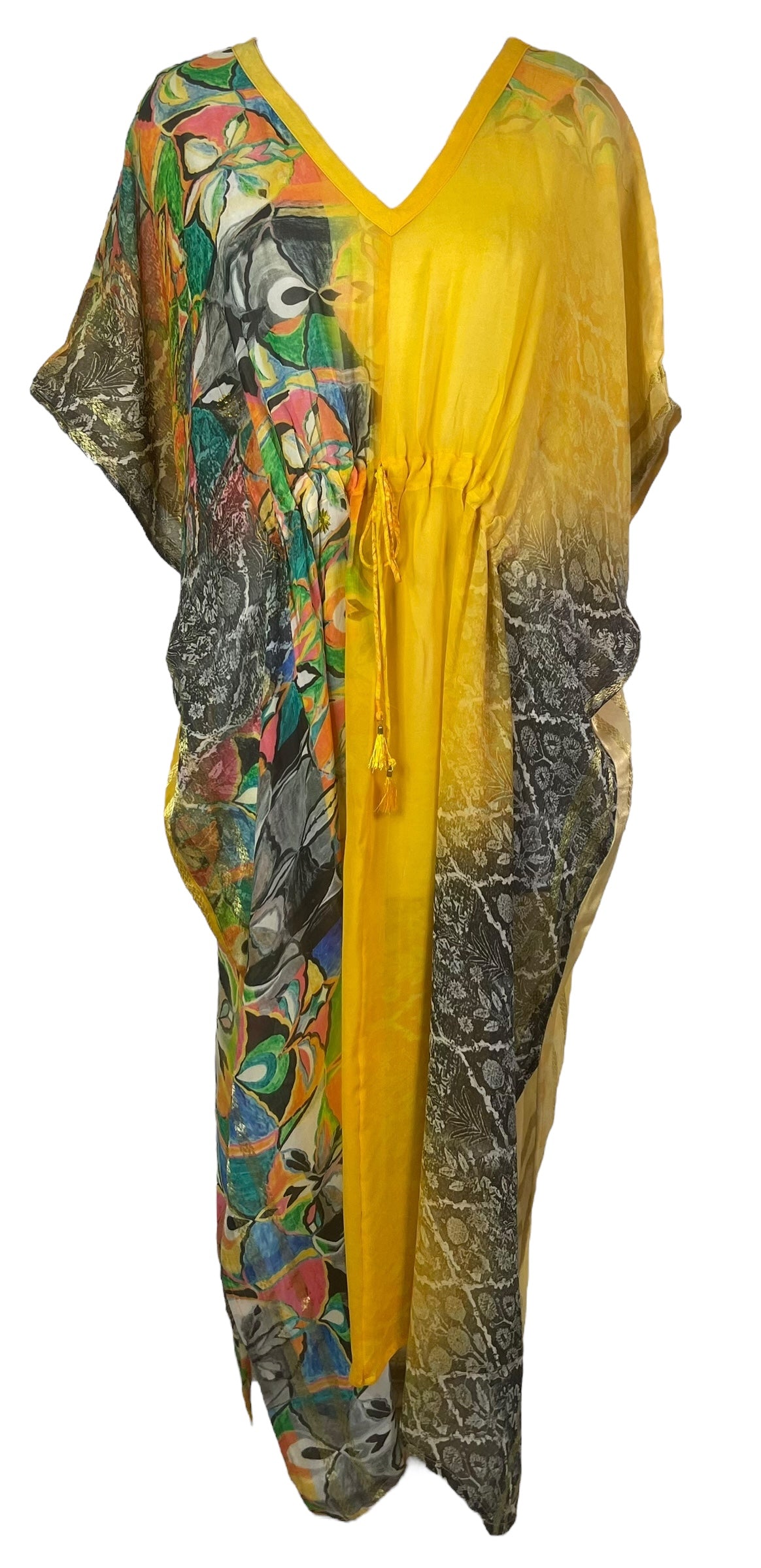 PRG8269 Sheer Avatar Pure Silk Maxi Kaftan