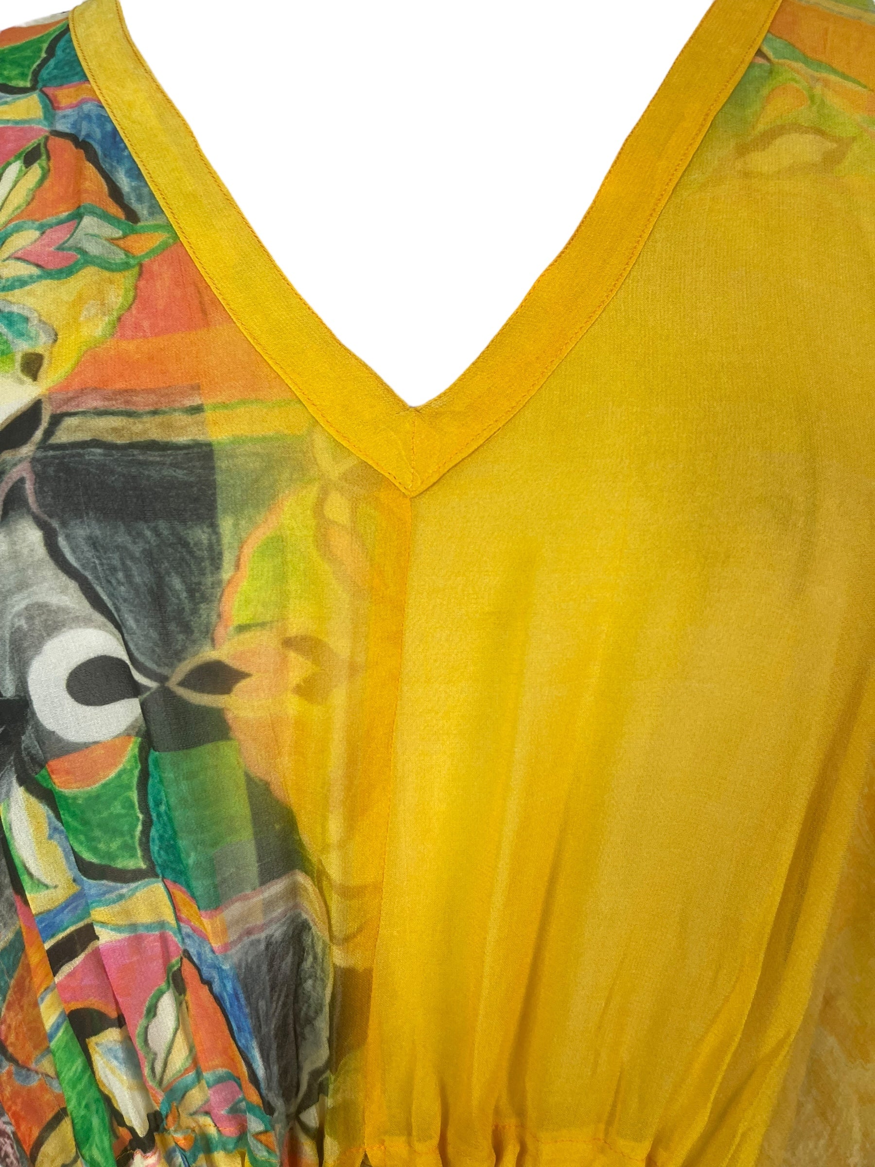 PRG8269 Sheer Avatar Pure Silk Maxi Kaftan