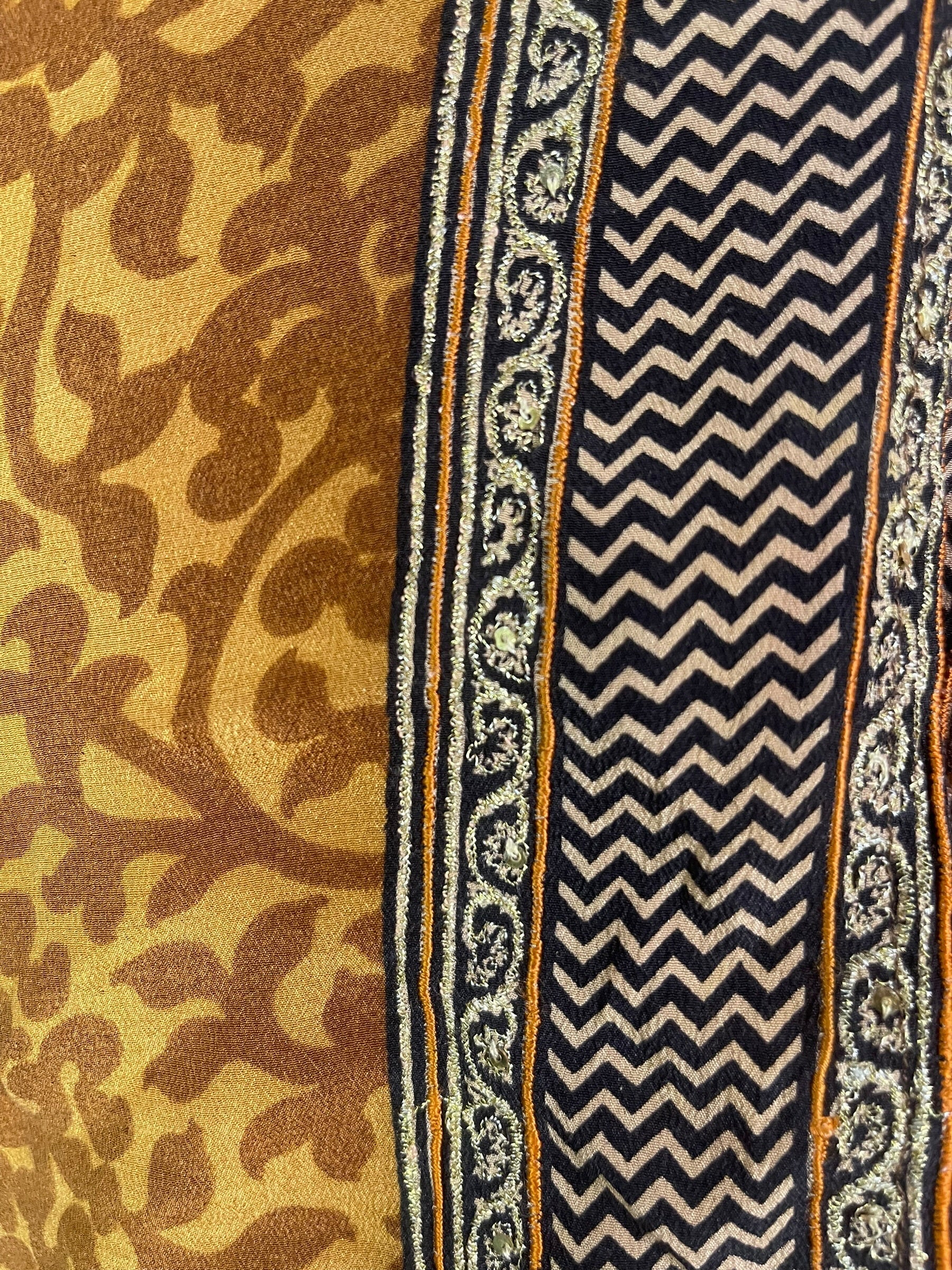 PRC9058 Avatar Pure Silk Long Tunic with Side Ties