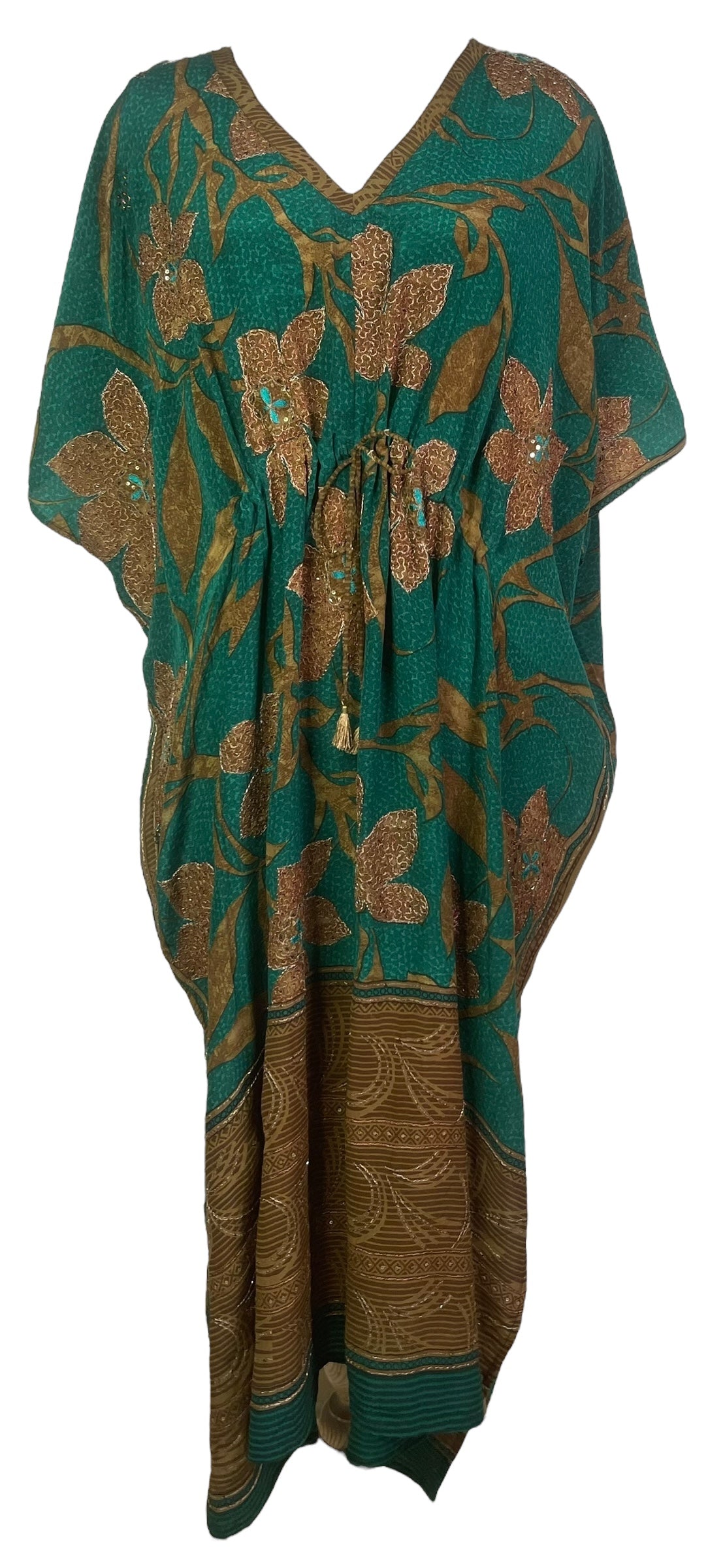 PRC8245 Avatar Pure Silk Maxi Kaftan