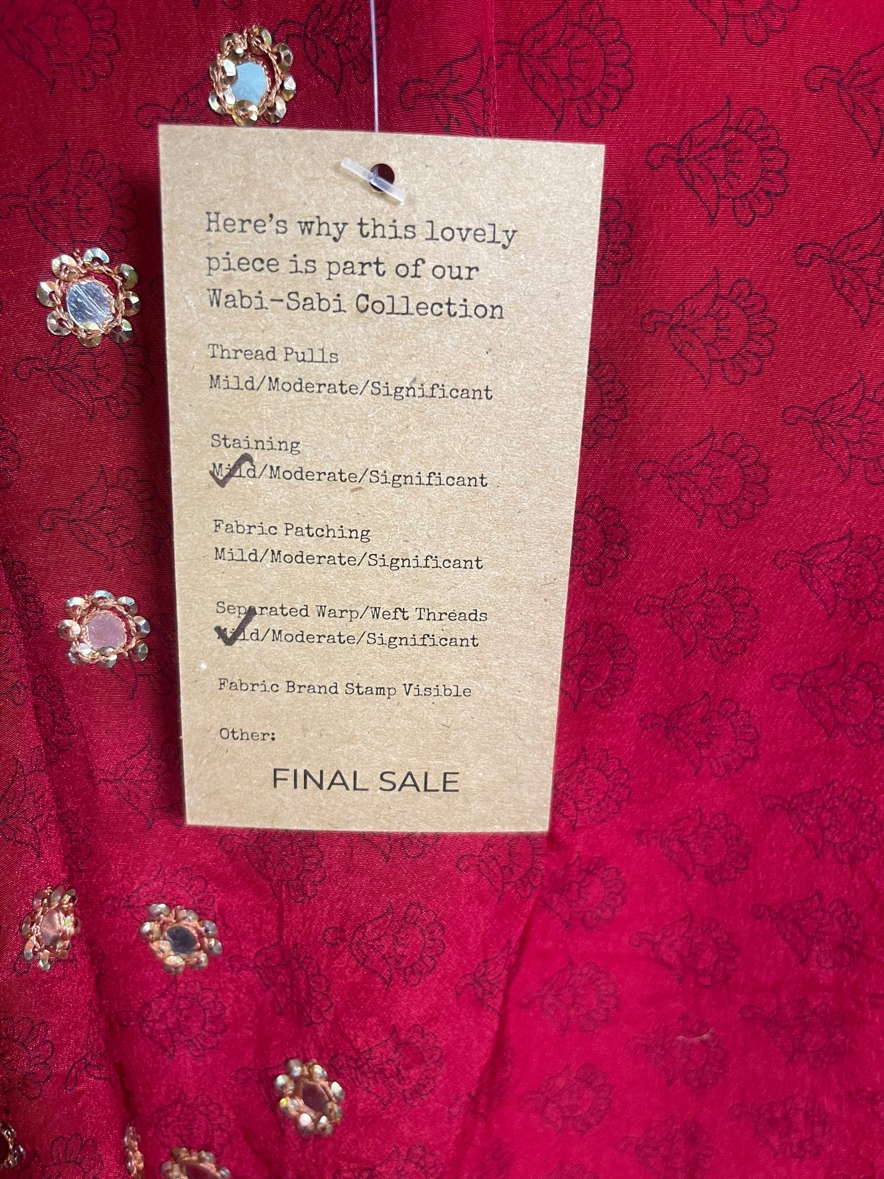 PRC9055 Wabi Sabi Pure Silk Long Tunic with Side Ties
