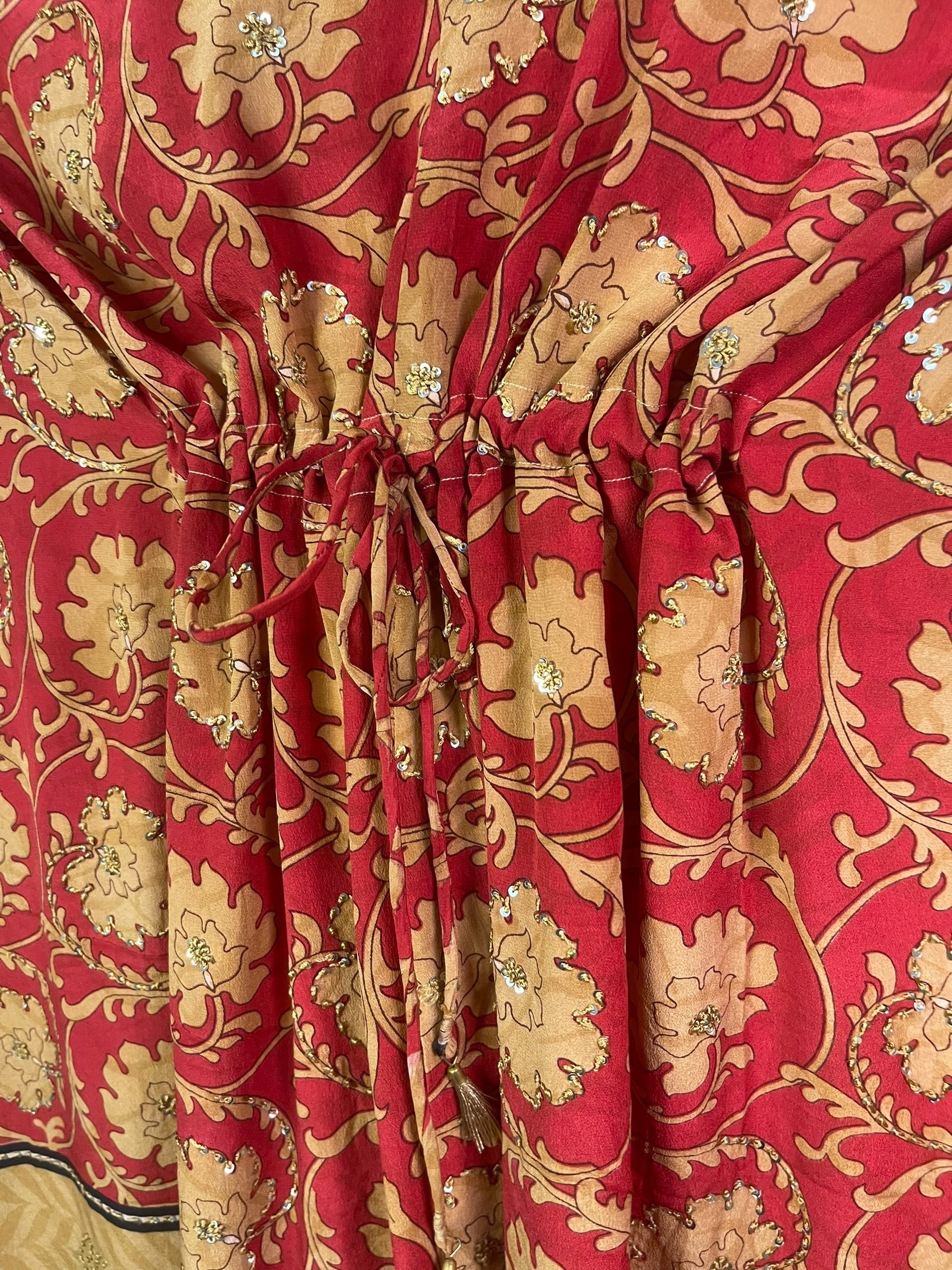 PRC8249 Wabi Sabi Pure Silk Maxi Kaftan