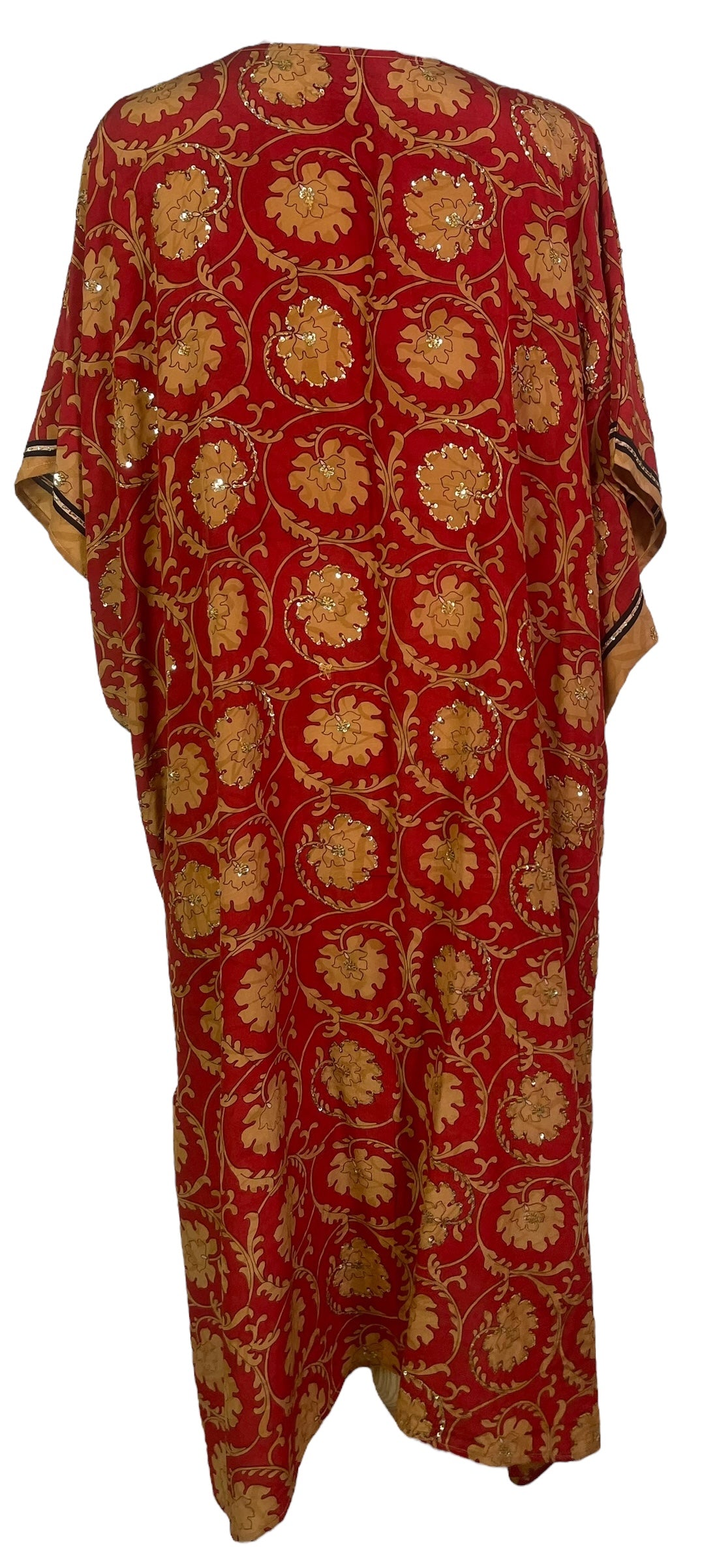 PRC8249 Wabi Sabi Pure Silk Maxi Kaftan