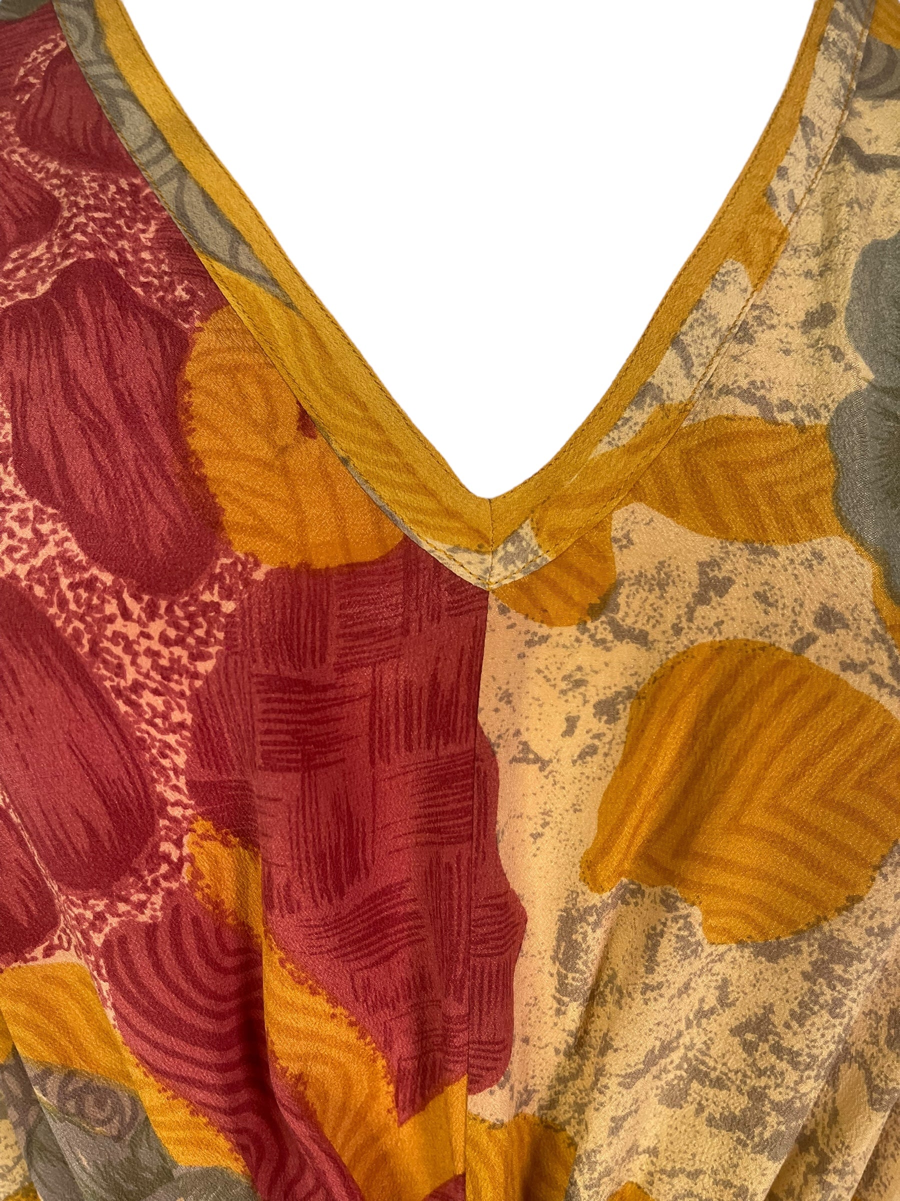 PRC8256 Wabi Sabi Pure Silk Maxi Kaftan