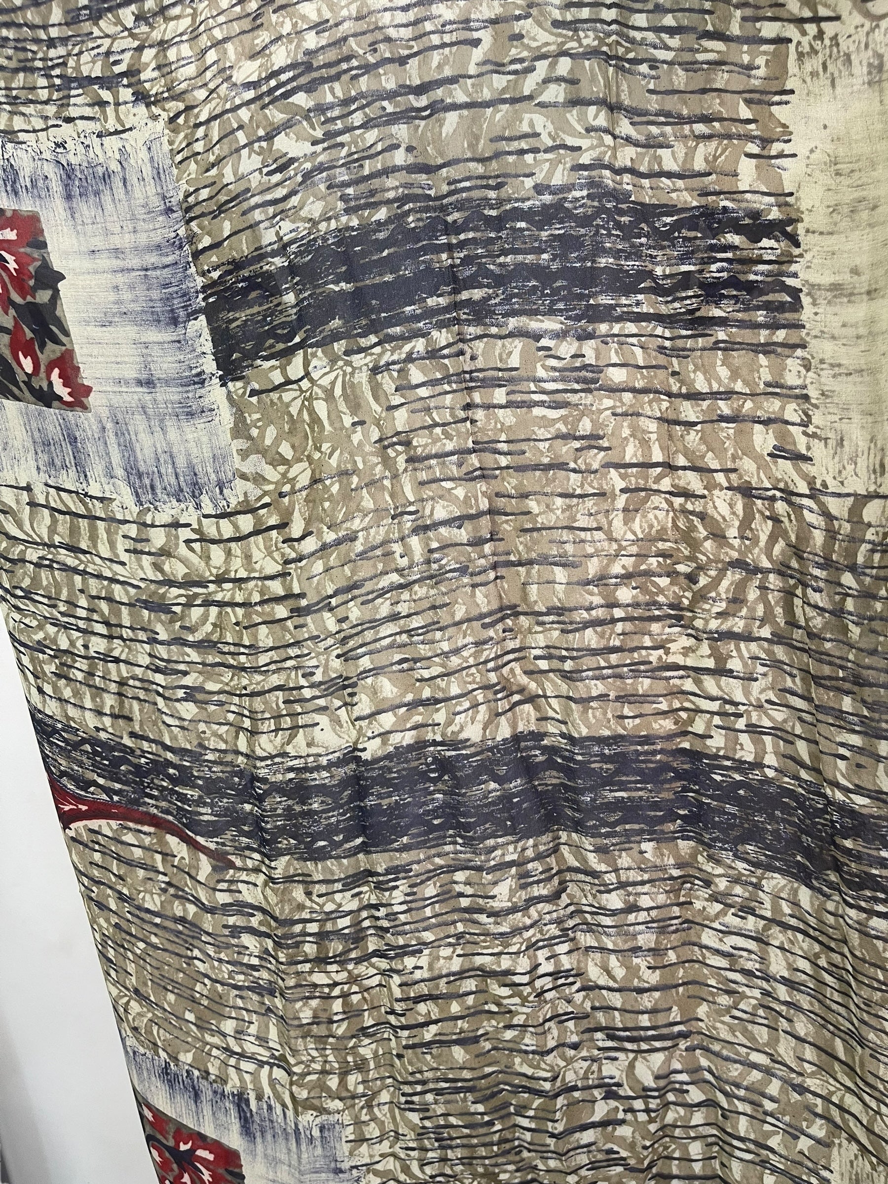 PRG8267 Sheer Wabi Sabi Pure Silk Maxi Kaftan