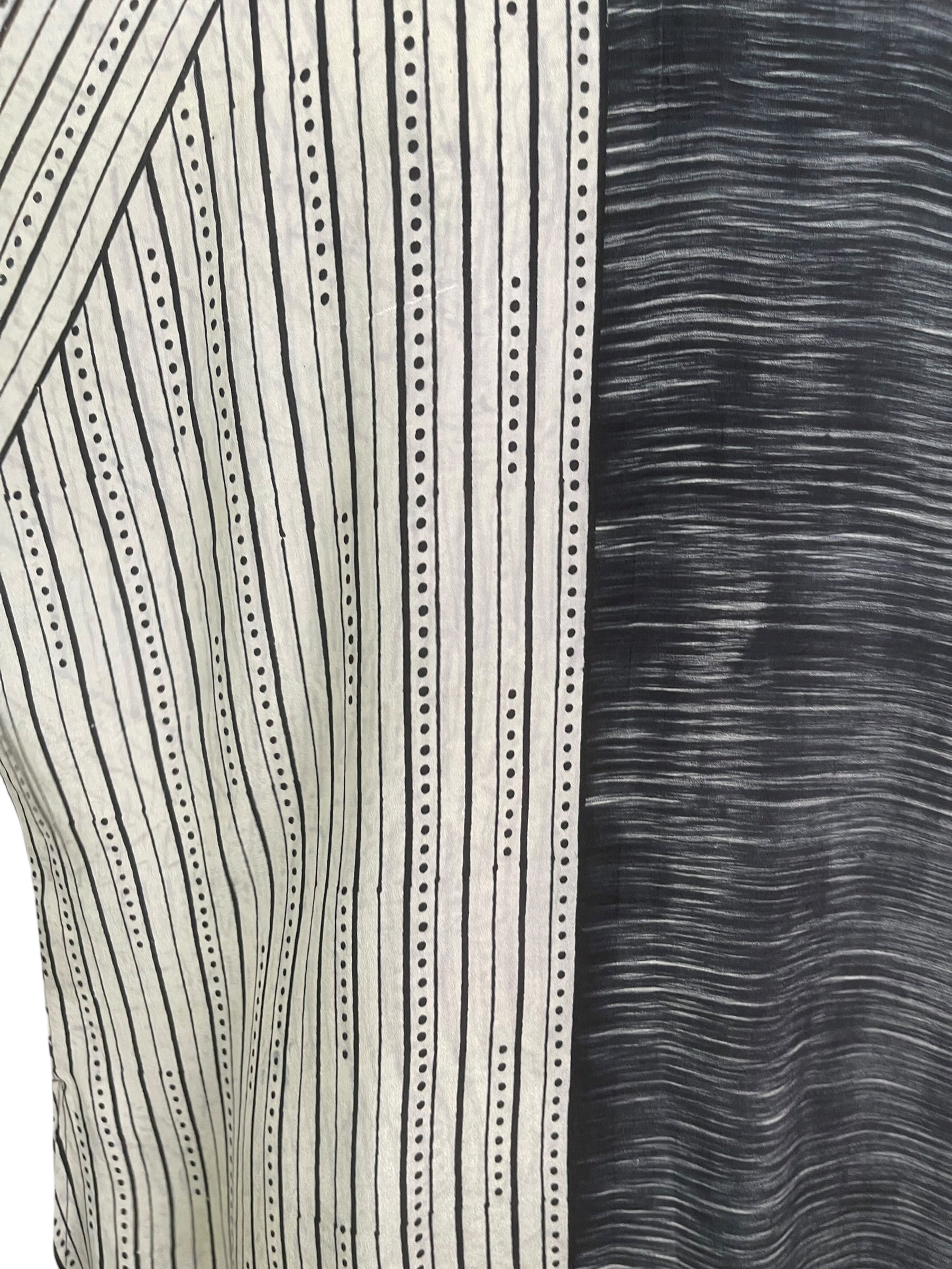 PRC8958 Wabi Sabi Pure Silk Long Tunic with Side Ties