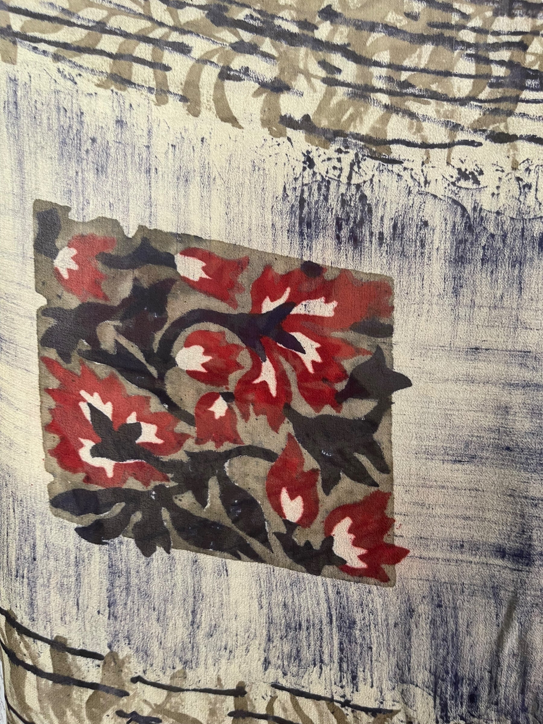 PRG8267 Sheer Wabi Sabi Pure Silk Maxi Kaftan